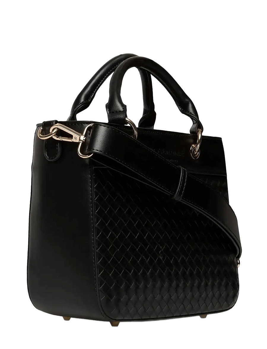 Rosemunde - RBSofie Braid Small Shoulder Bag - käekotid - black gold - 2