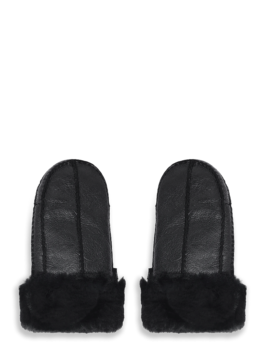 Rosemunde - RHJuno Shearling Mittens - nahast kindad - black - 0