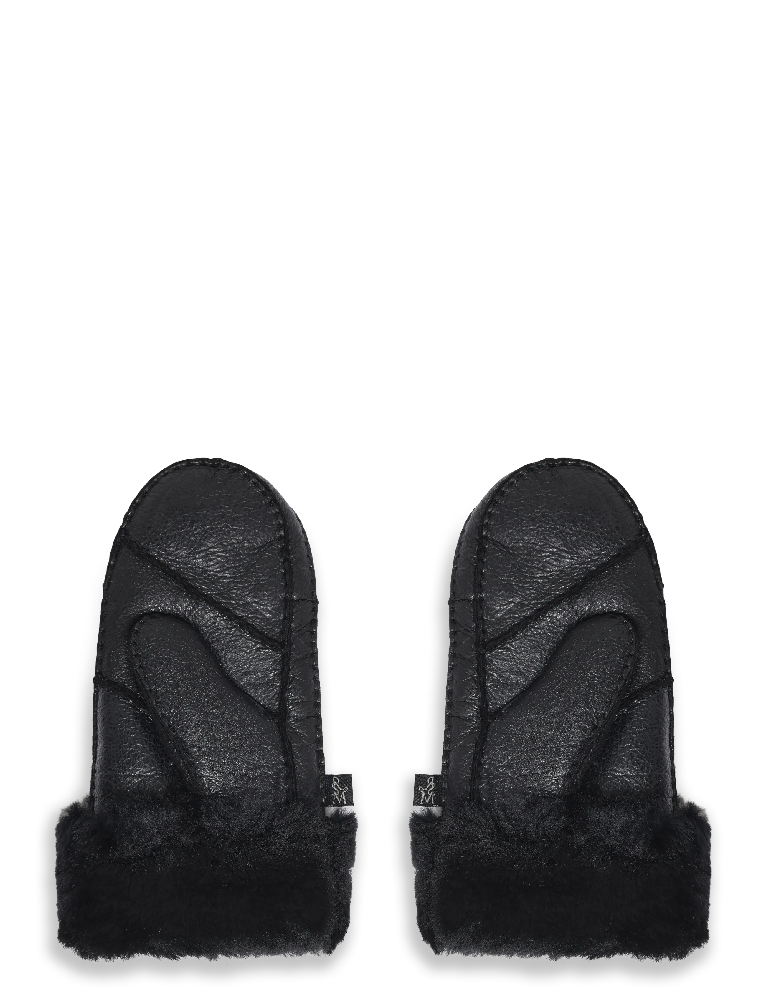 Rosemunde - RHJuno Shearling Mittens - accessoires - black - 1