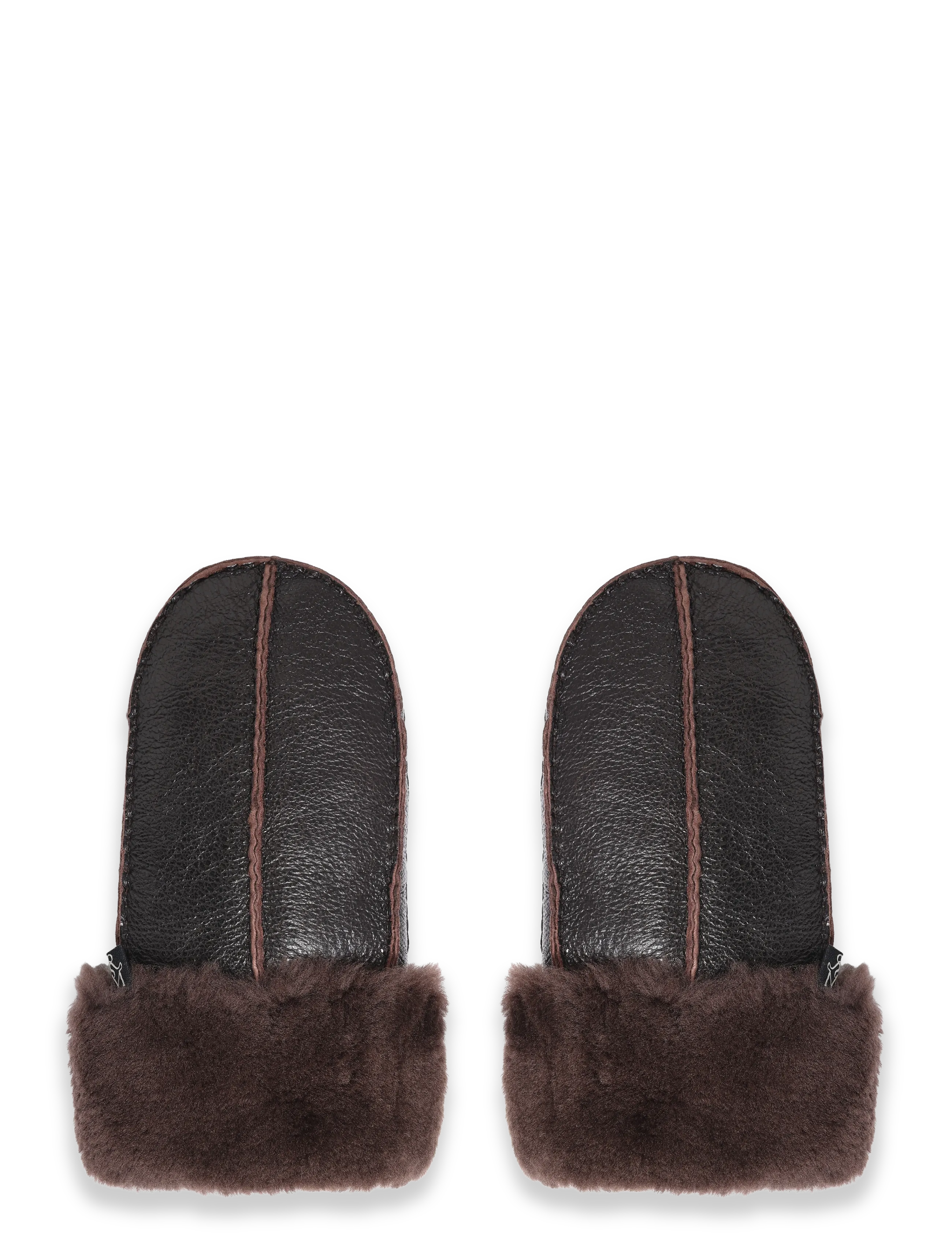 Rosemunde RHJuno Shearling Mittens - Accessories - COFFEE BROWN / brown