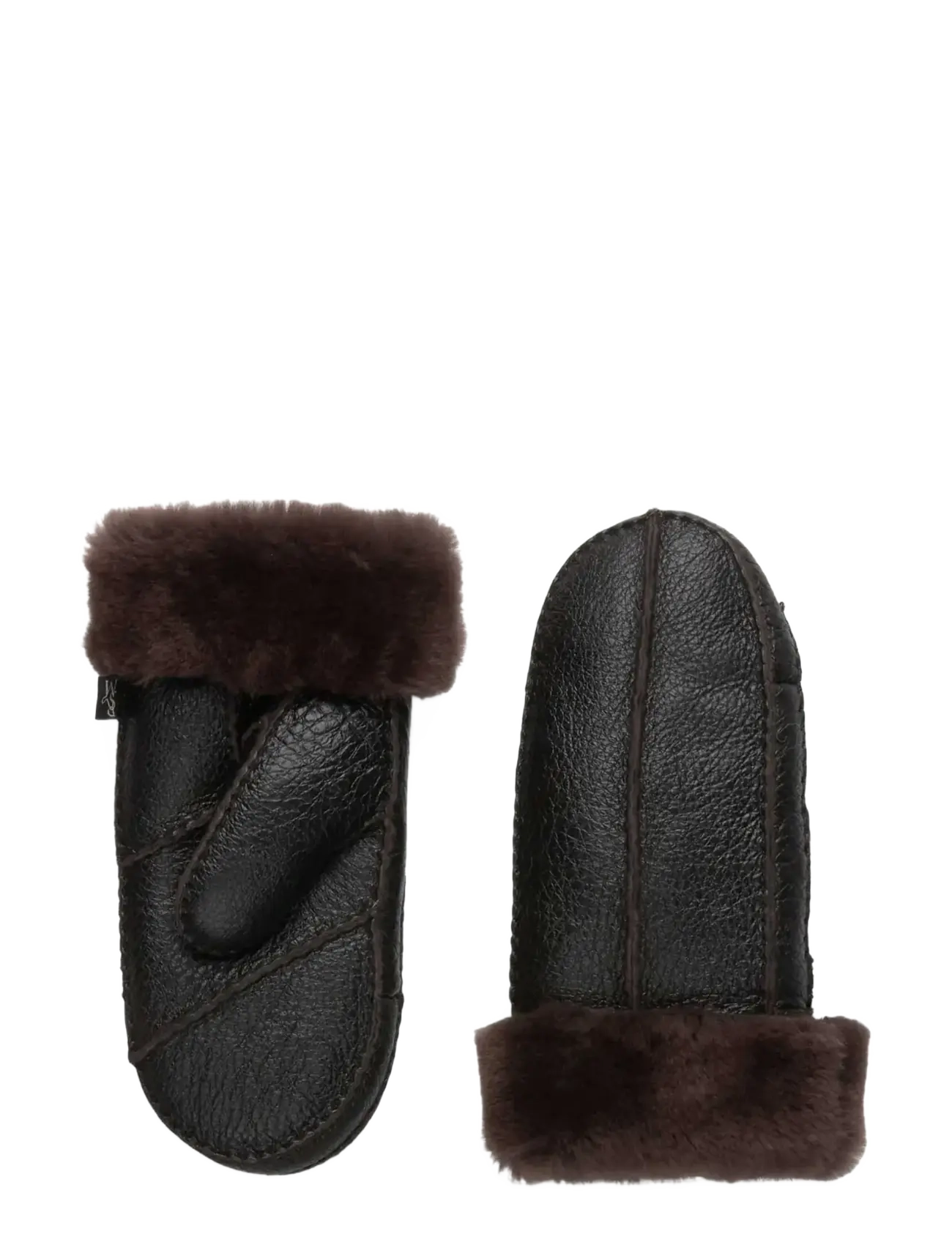 Rosemunde RHJuno Shearling Mittens - Rosemunde - COFFEE BROWN / brown