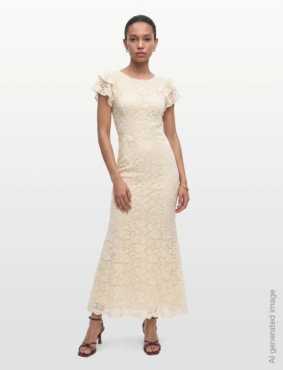 Rosemunde - RWDelicia SS Long Bridal Dress - lace dresses - ivory - 0