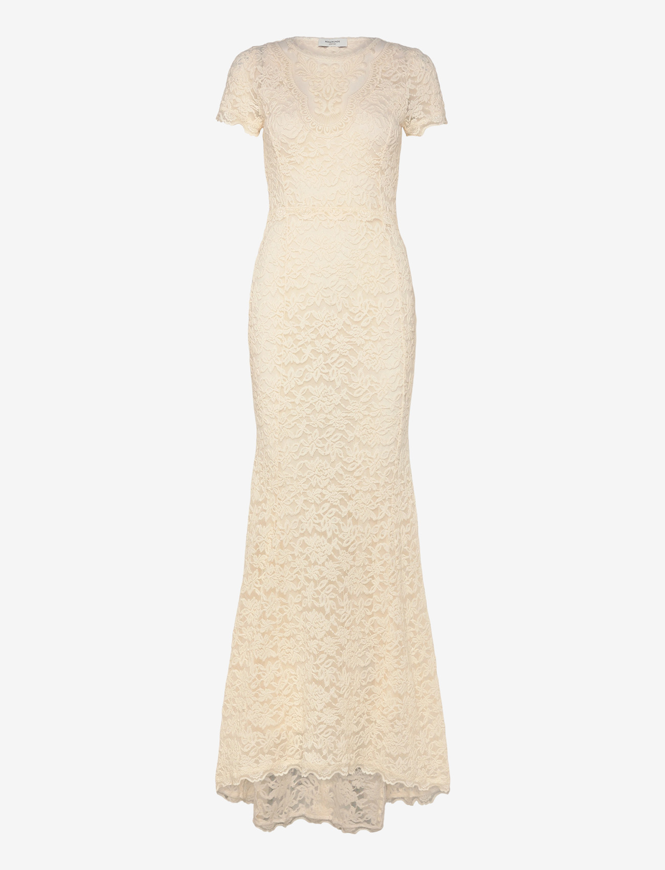 Rosemunde - RWDelicia SS Long Bridal Dress w. T - lace dresses - ivory - 0