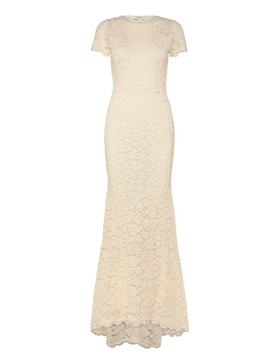Rosemunde - RWDelicia SS Long Bridal Dress w. T - blondekjoler - ivory - 1
