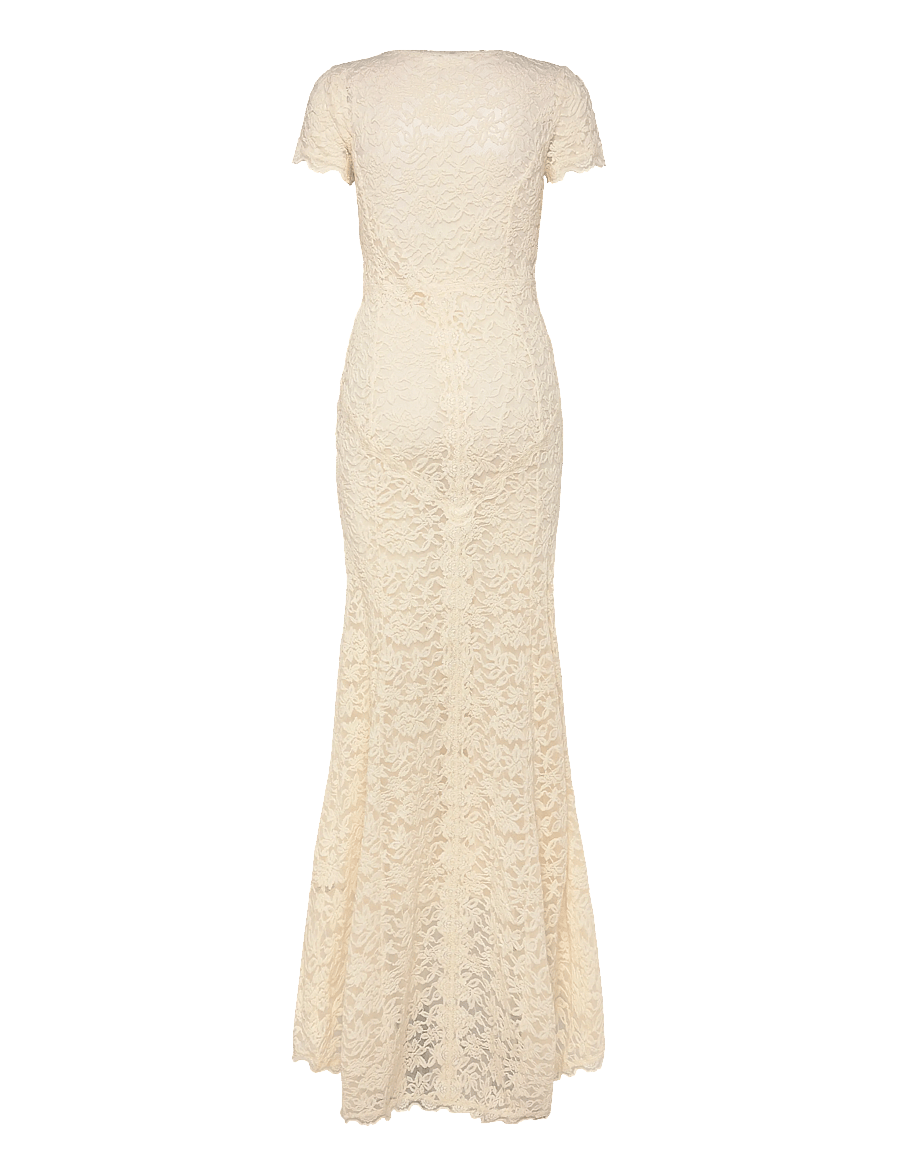 Rosemunde - RWDelicia SS Long Bridal Dress w. T - blondekjoler - ivory - 2