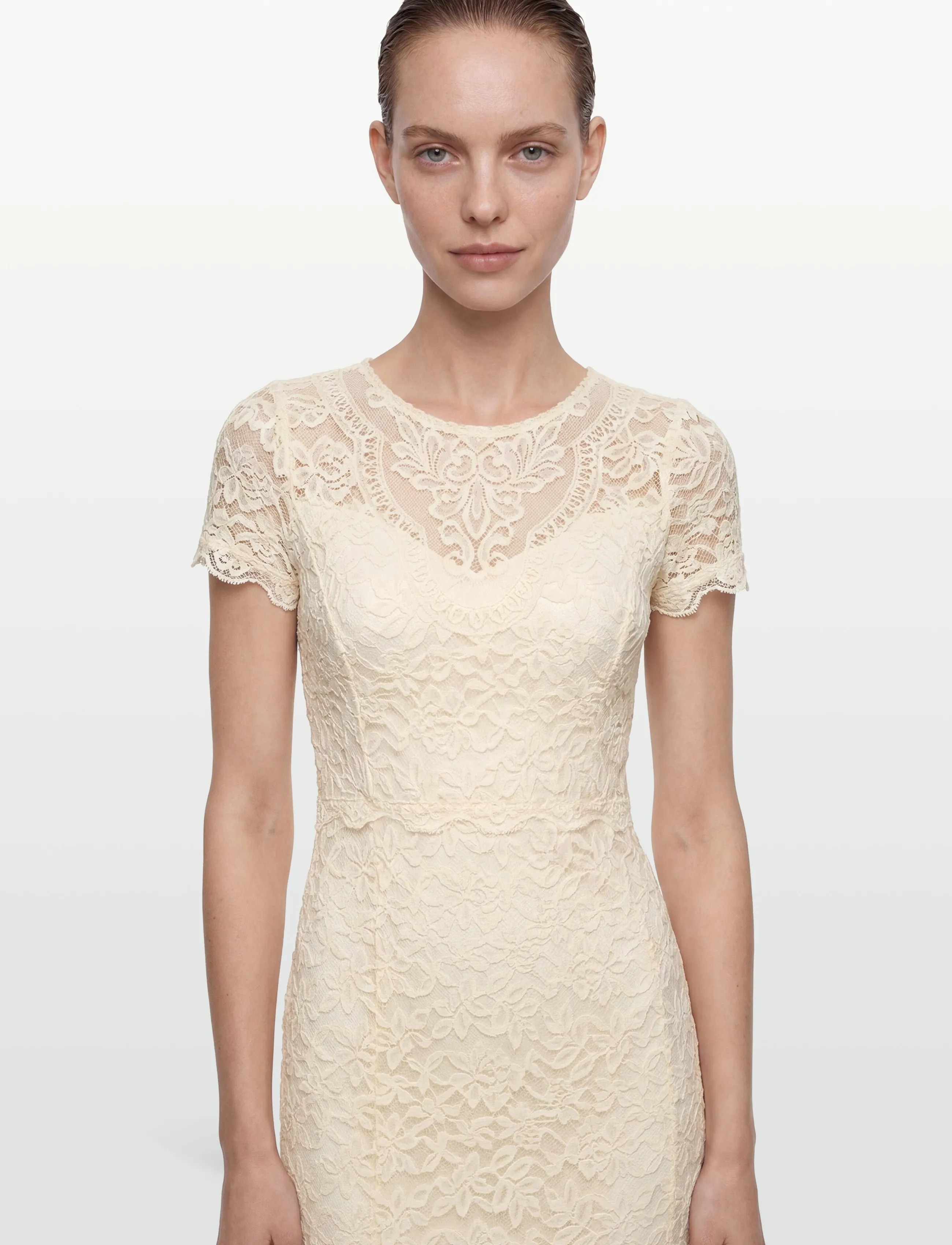 Rosemunde - RWDelicia SS Long Bridal Dress w. T - robes de dentelle - ivory - 3