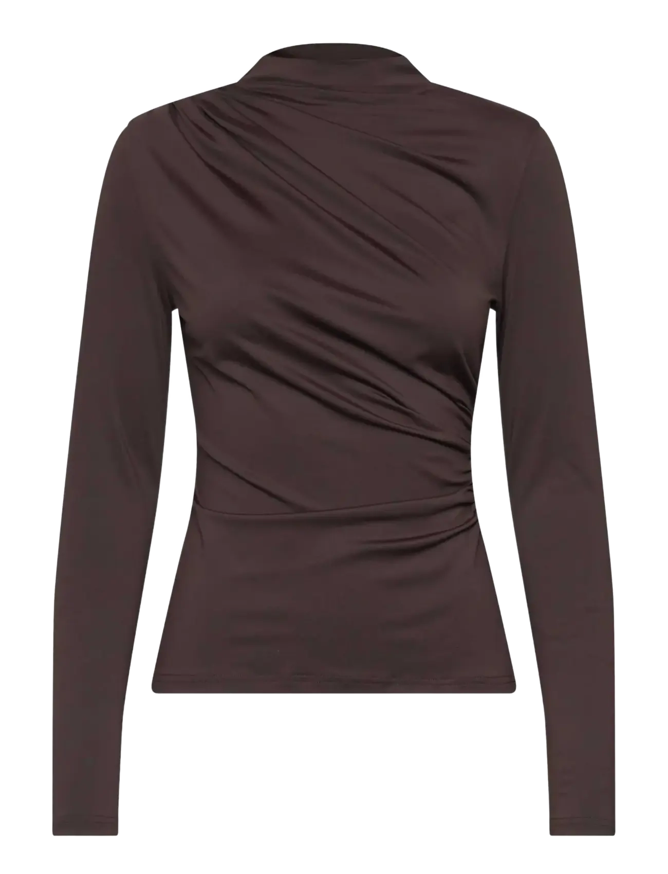 Rosemunde RWBridget LS Turtleneck T-shirt - Kleidung - MOLE / brown