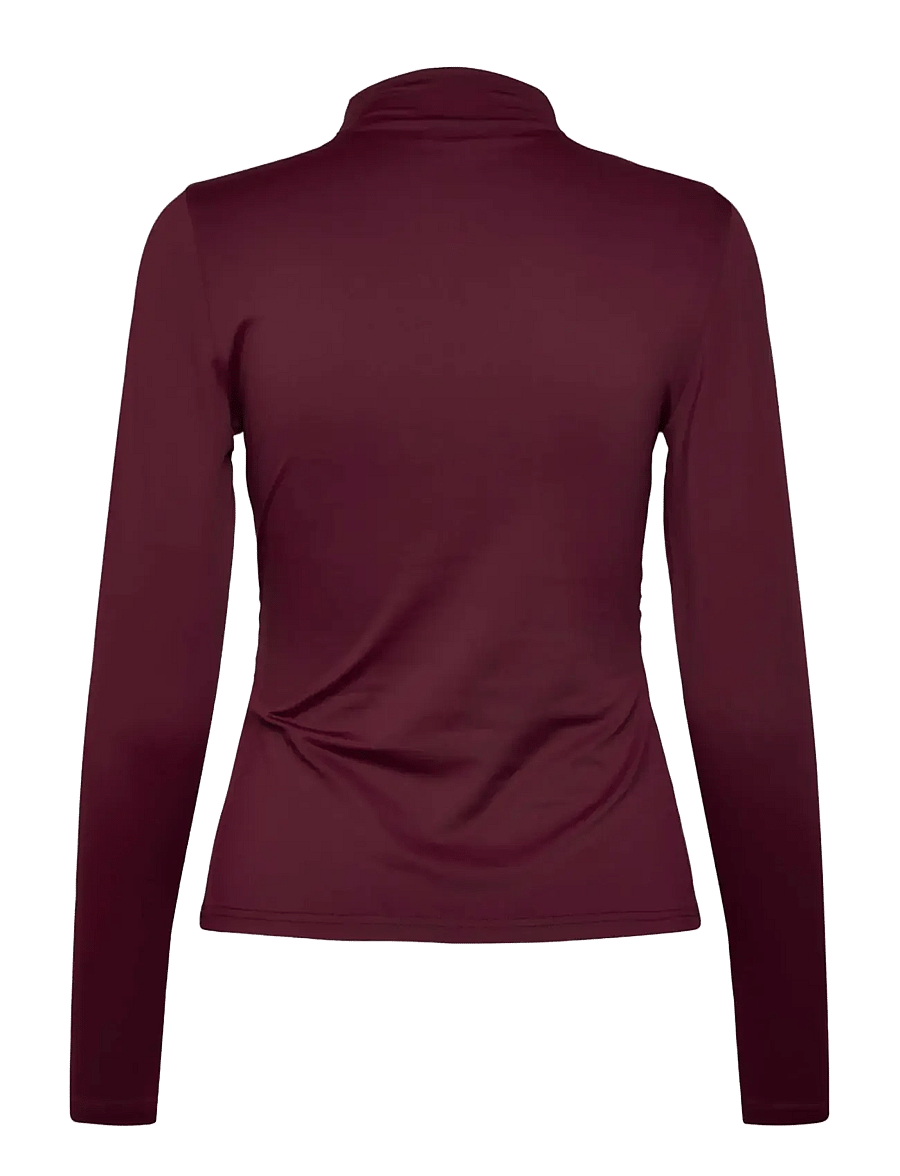Rosemunde - RWBridget LS Turtleneck T-shirt - windsor wine - 1