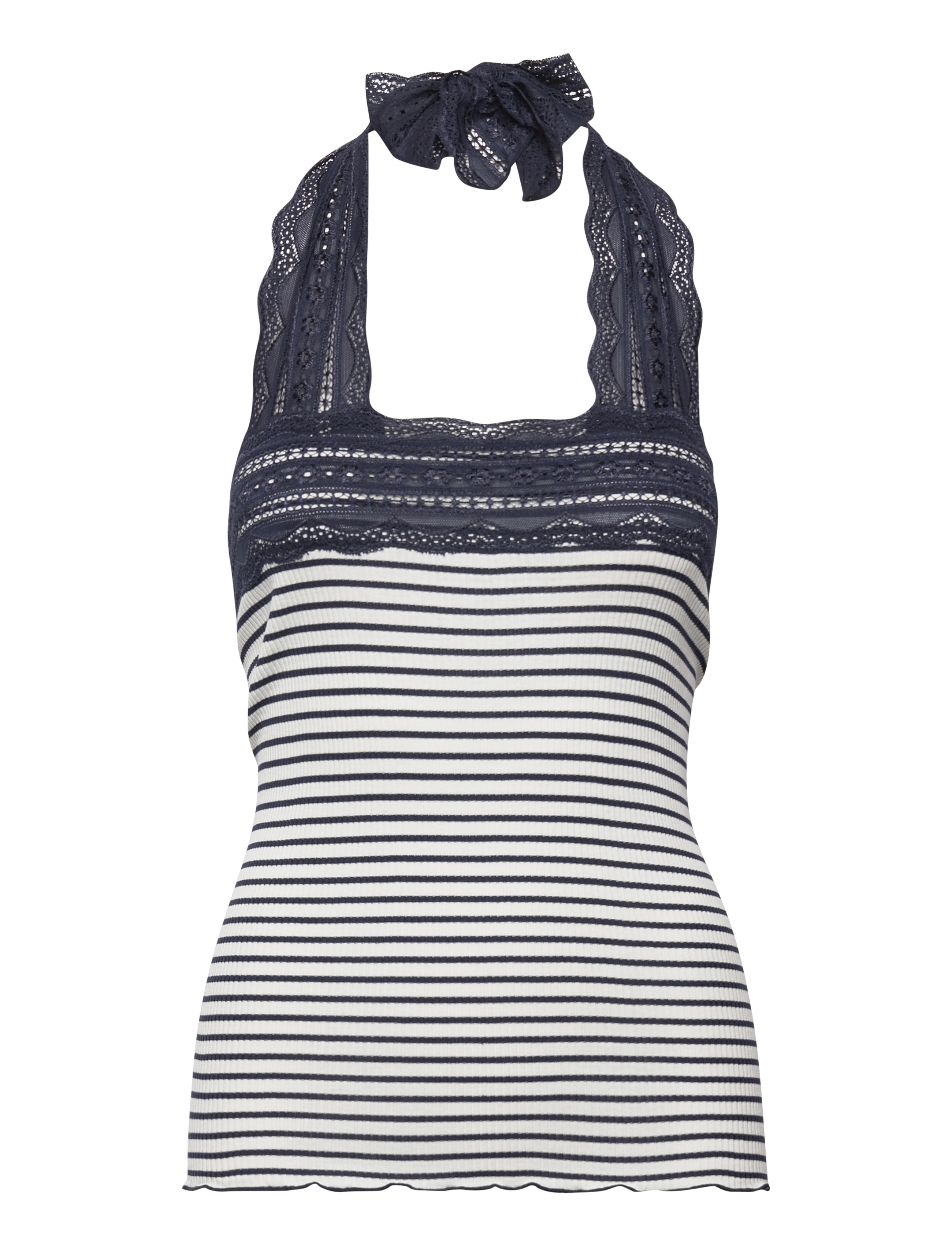 IVORY NAVY STRIPE