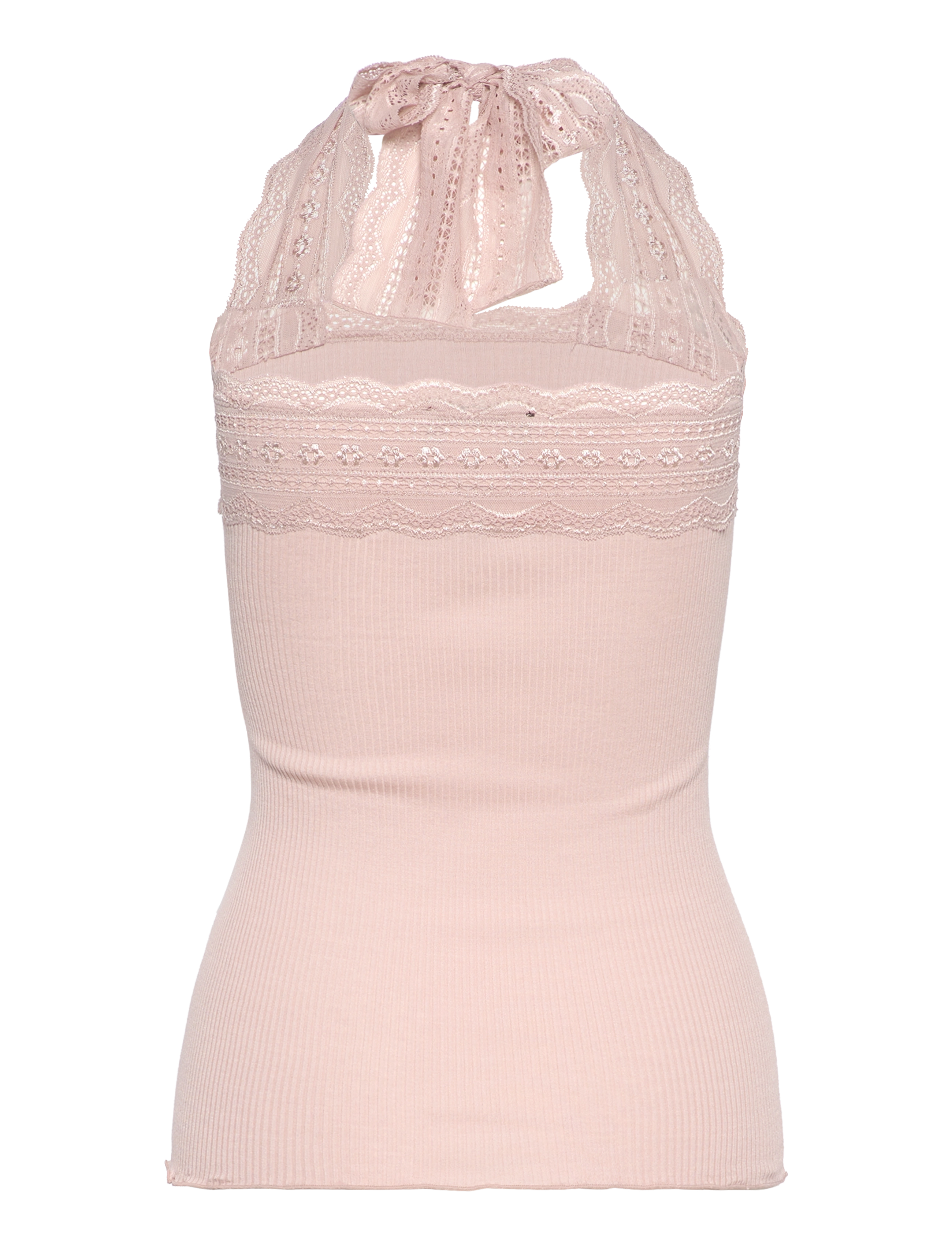 Rosemunde - Silk top w/ lace - vintage powder - 1