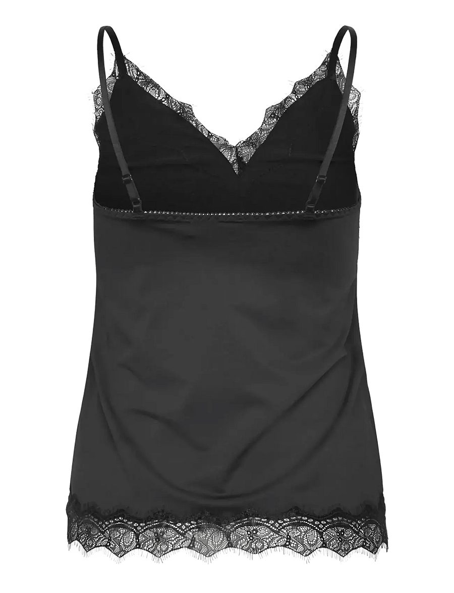 Rosemunde - RWBridget SL Lace Strap Top - Ärmellose tops - black - 2