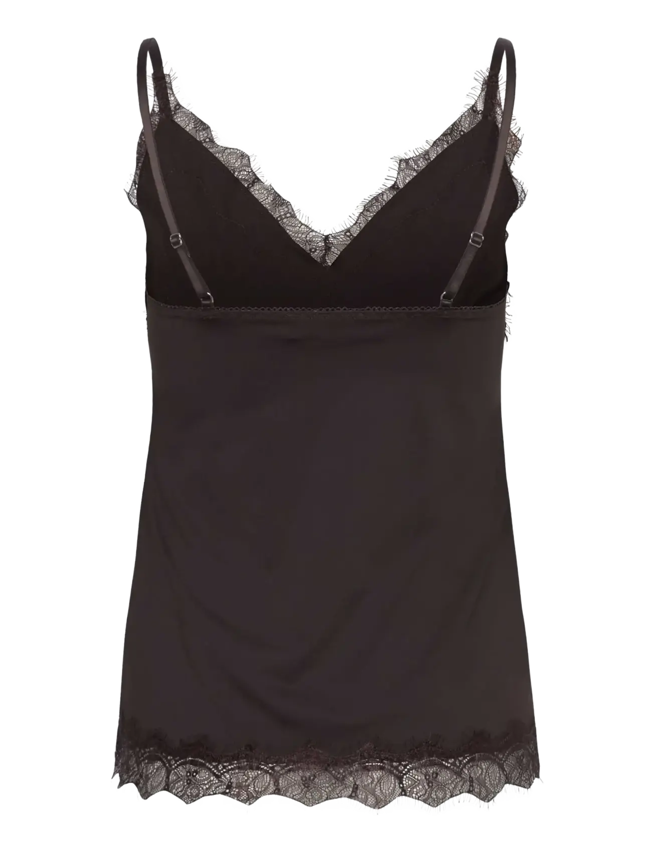 Rosemunde - RWBridget SL Lace Strap Top - tanktops - mole - 1