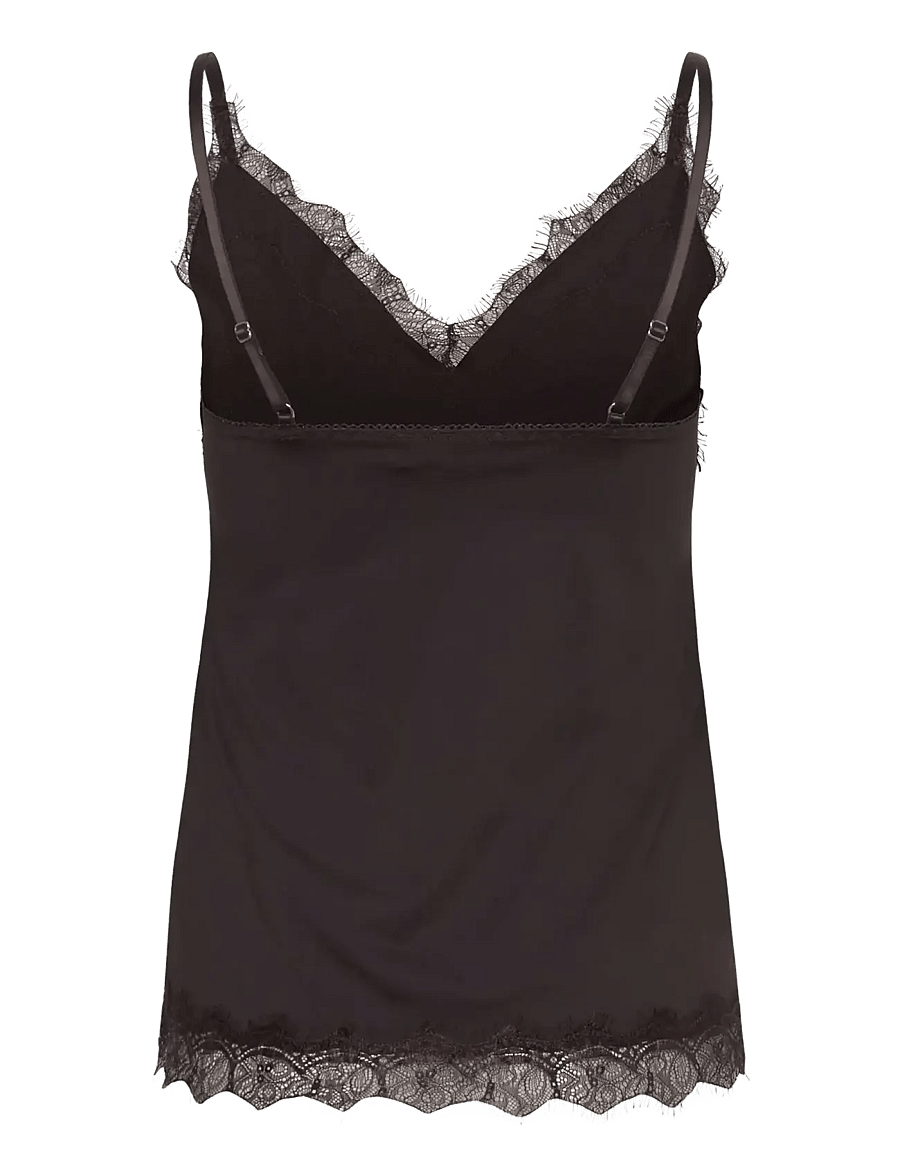 Rosemunde - RWBridget SL Lace Strap Top - tanktops - mole - 1