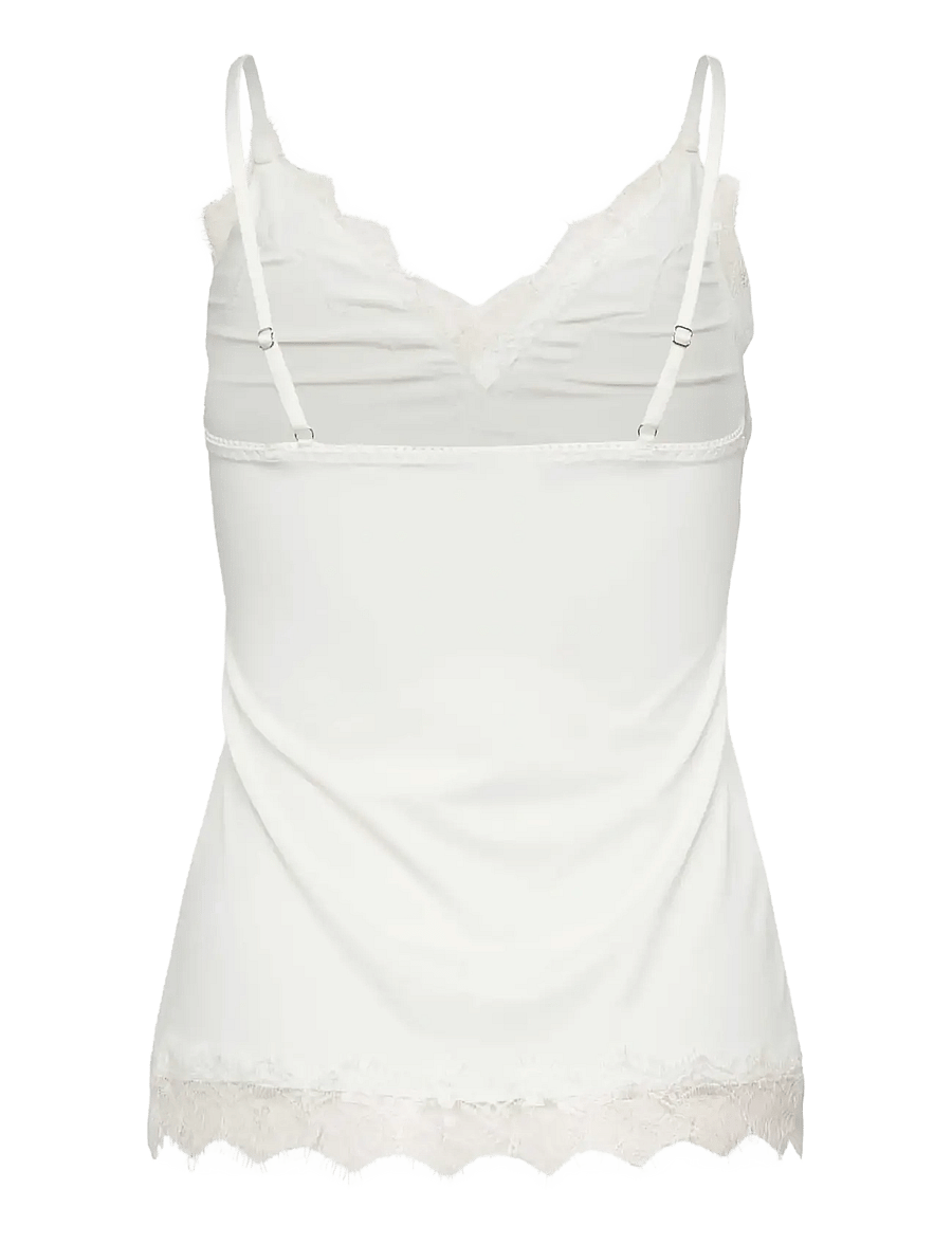 Rosemunde - RWBridget SL Lace Strap Top - Ärmellose tops - new white - 2