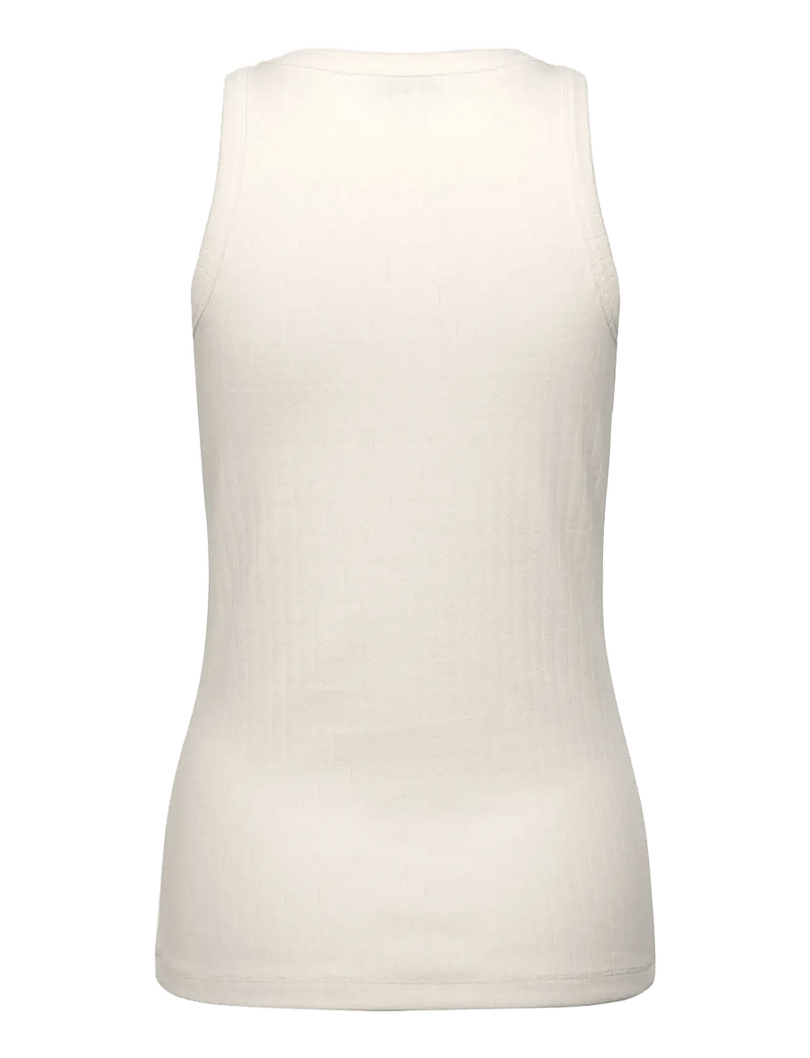 Rosemunde - RWBelmo Pointelle SL Boxer Top - Ärmellose tops - cloud dancer - 2
