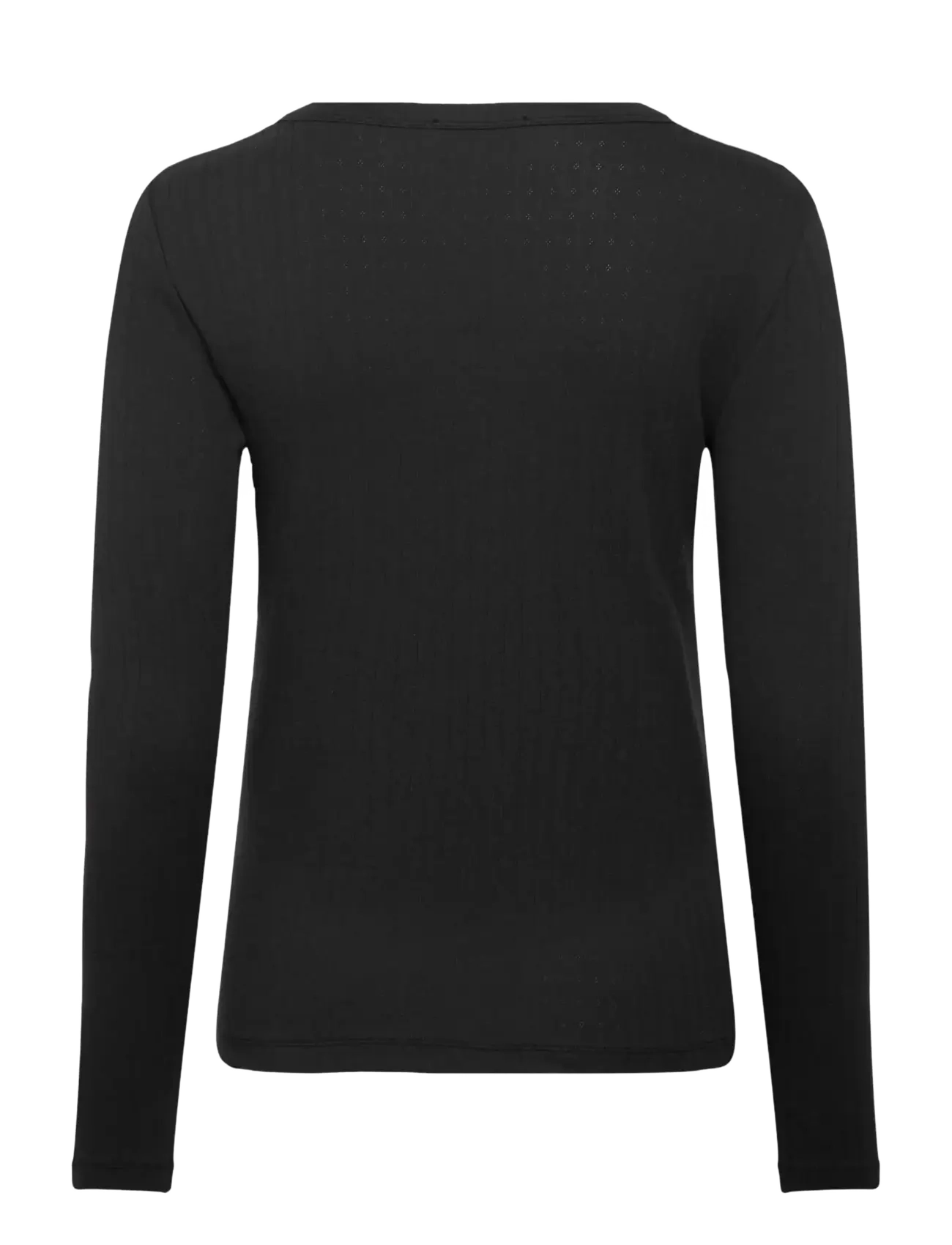 Rosemunde - RWBelmo Pointelle LS T-shirt - black - 2