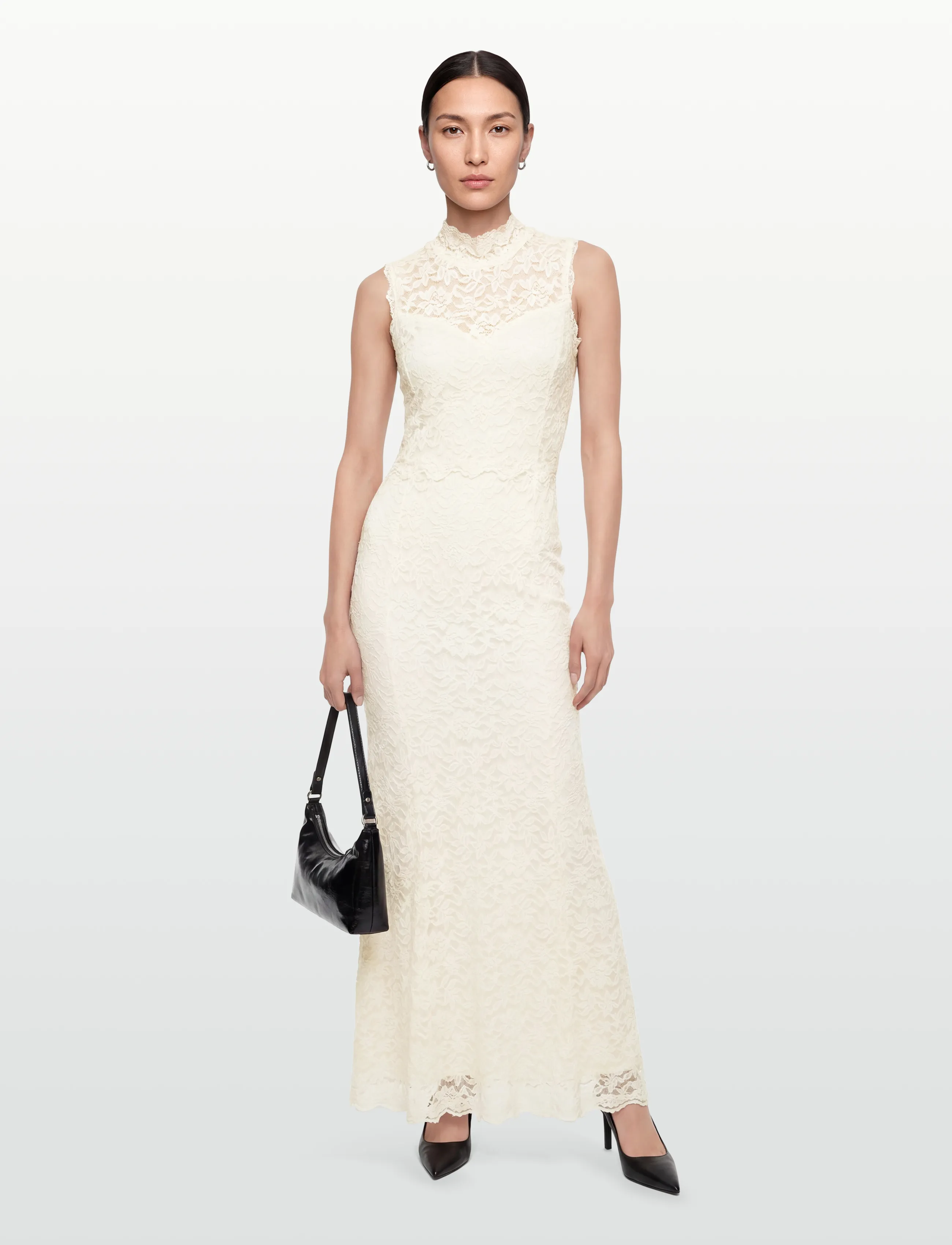 Rosemunde Rwdelicia Lace Sl Maxi Bridal Dress, L, Cream, Kjoler > Maxikjole, Dame