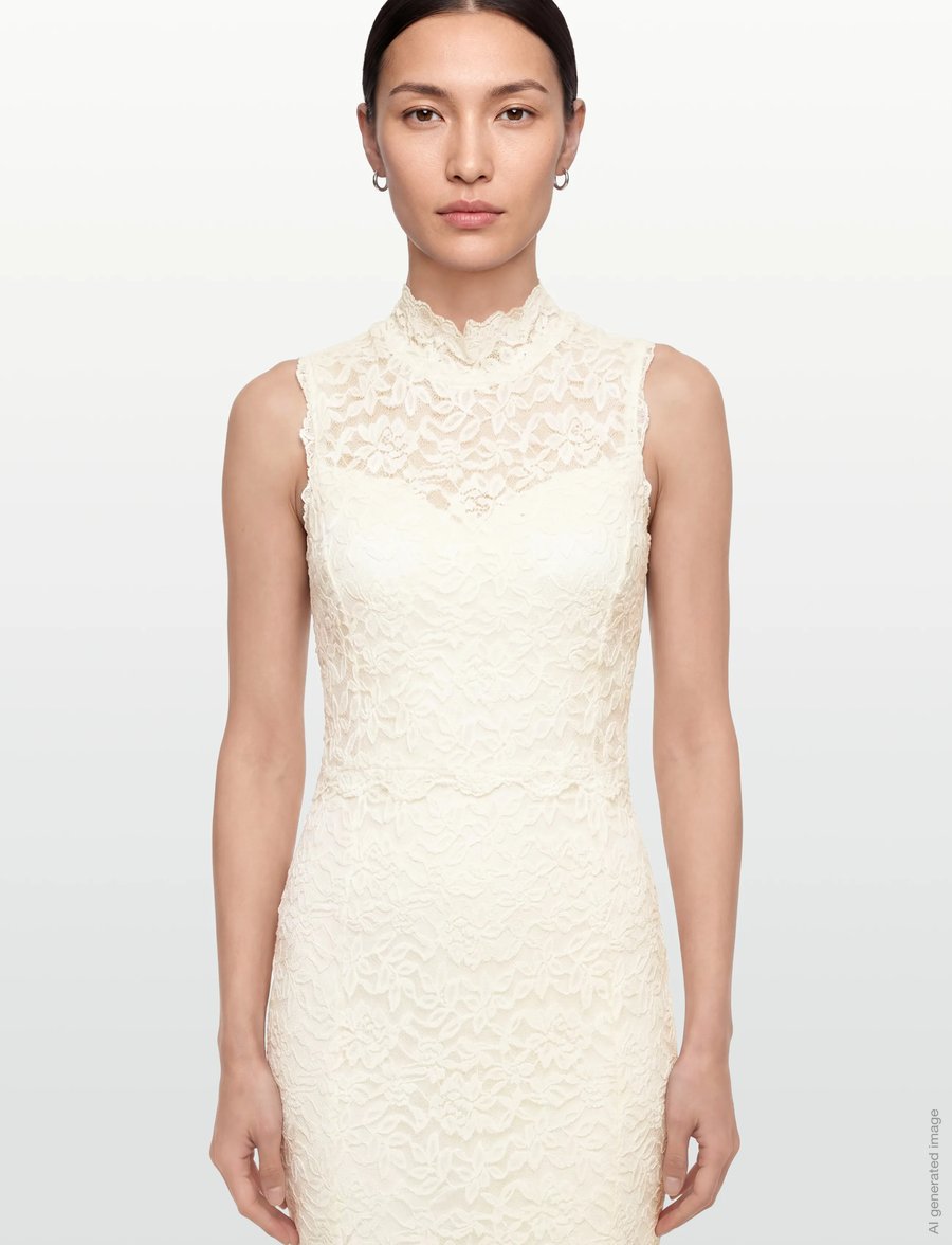 Rosemunde - RWDelicia Lace SL Maxi Bridal Dress - aftenkjoler - ivory - 3