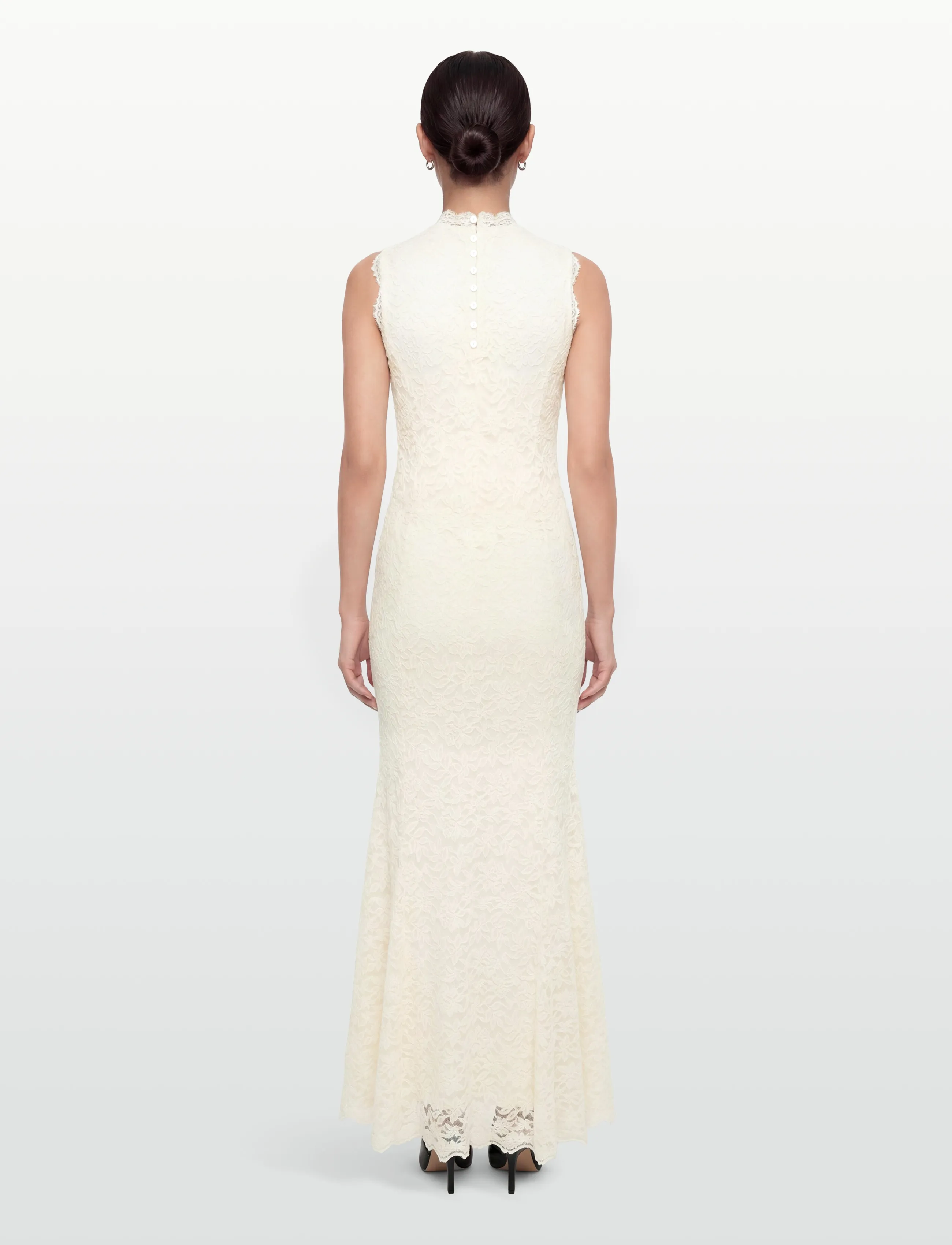 Rosemunde - RWDelicia Lace SL Maxi Bridal Dress - aftenkjoler - ivory - 4