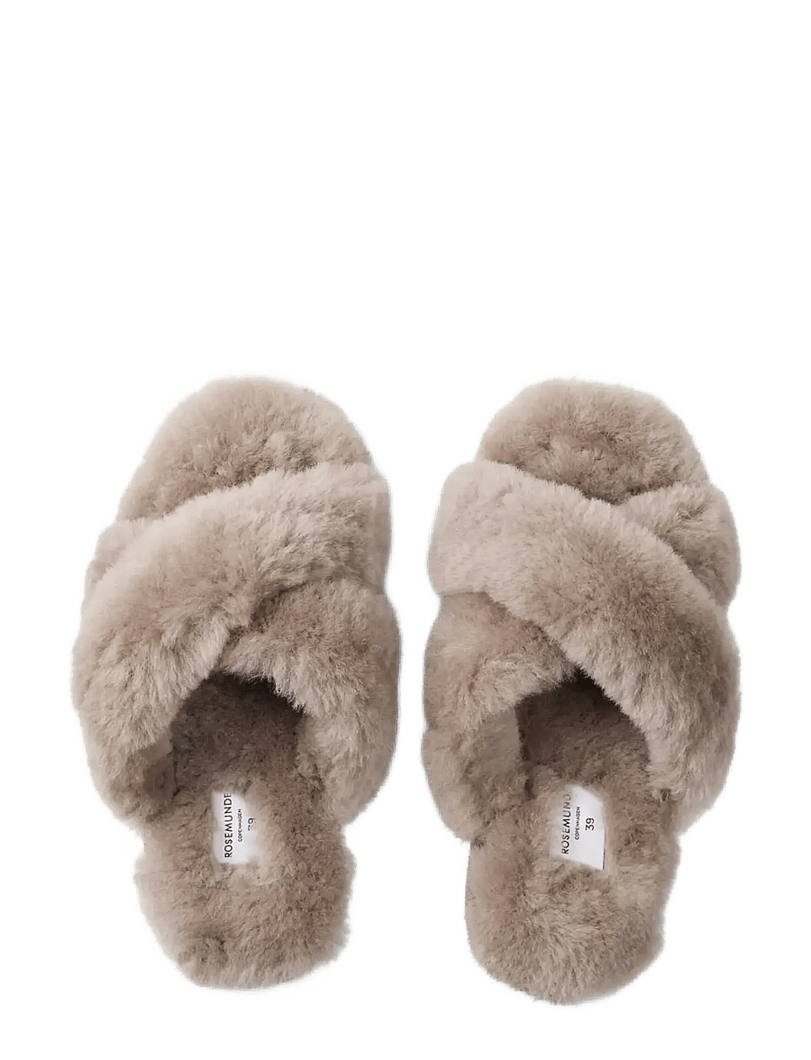 Rosemunde - RHSydney Shearling Cross sandal - alltags-style - elk brown - 1