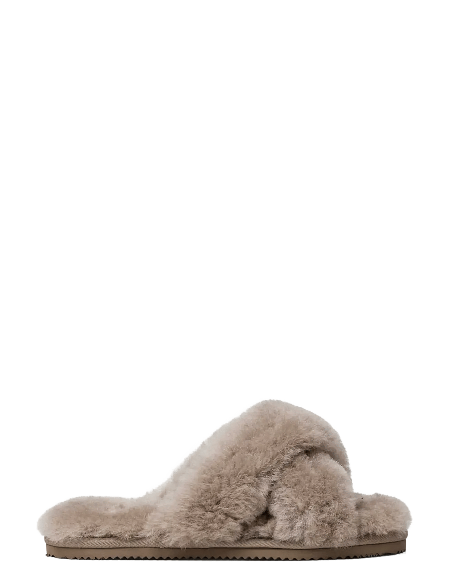 Rosemunde - RHSydney Shearling Cross sandal - alltags-style - elk brown - 2