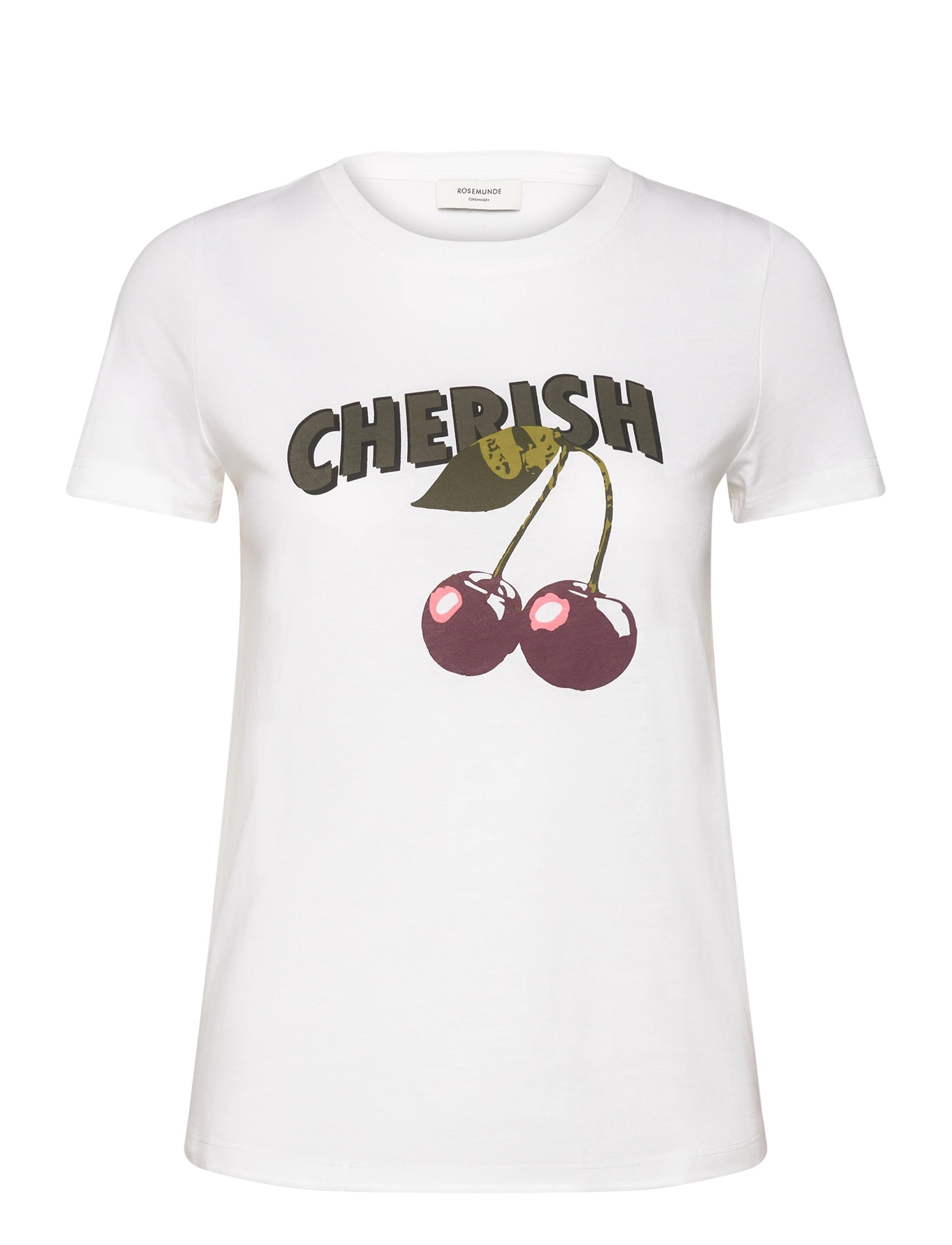 Organic t-shirt - CHERISH PLACEMENT PRINT