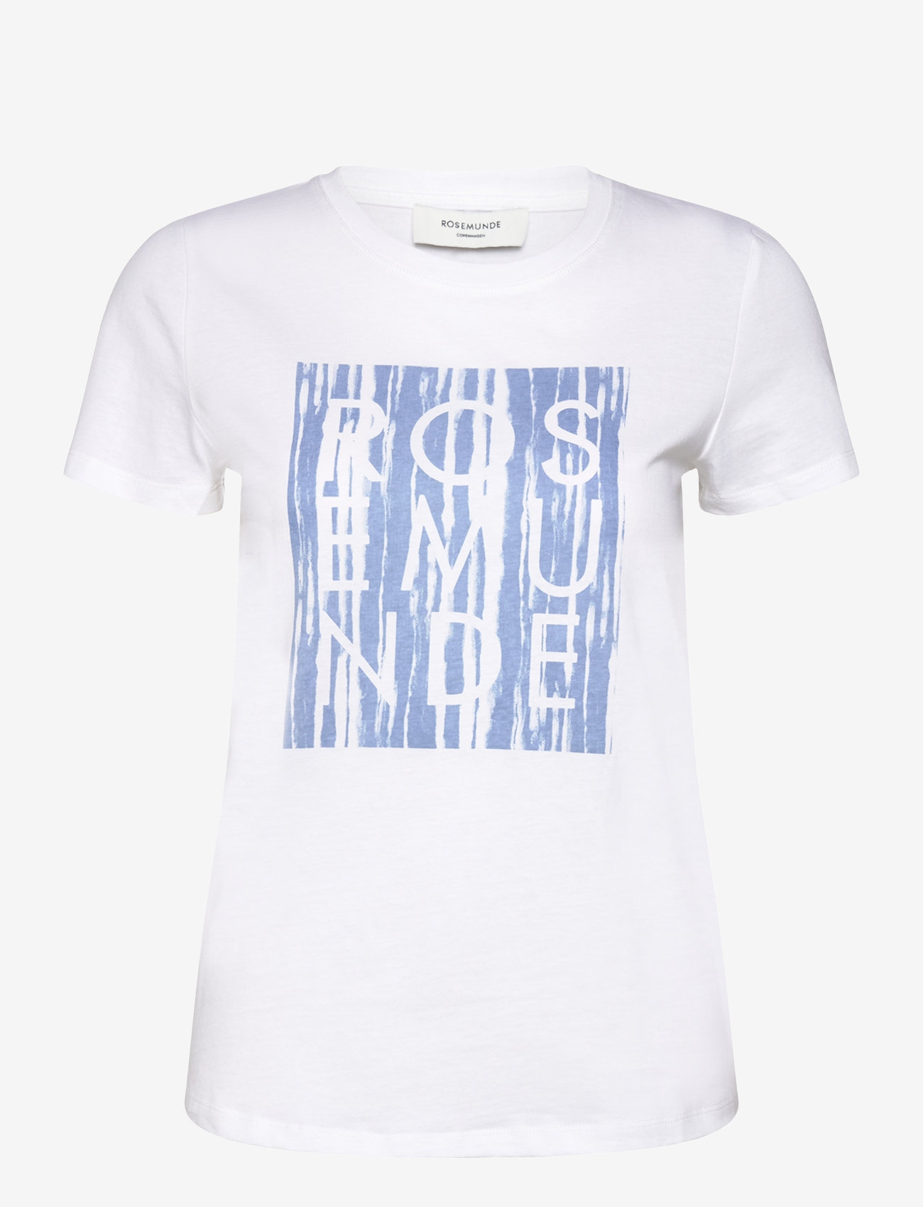 Rosemunde - Organic t-shirt - t-shirts - abstract stripe placement print - 0