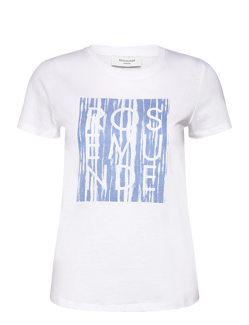 Rosemunde - Organic t-shirt - t-shirts - abstract stripe placement print - 0