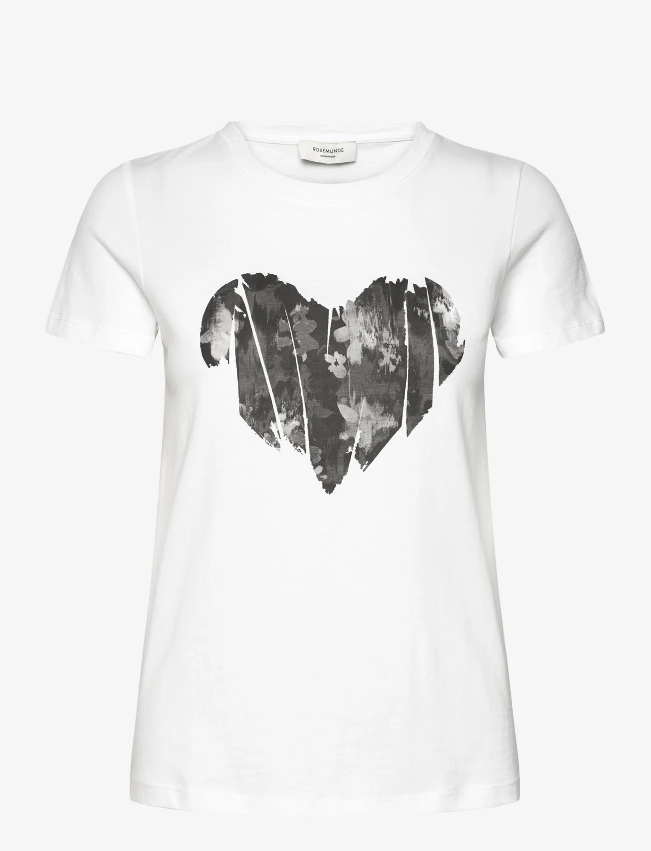 Rosemunde - Organic t-shirt - laagste prijzen - grey heart print - 0