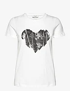 RWAvenue SS t-shirt - GREY HEART PRINT