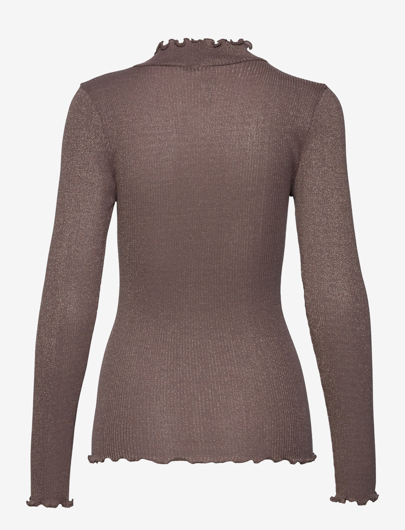 Rosemunde - RWBoston Lurex LS T-neck T-shirt - långärmade toppar - falcon - 1