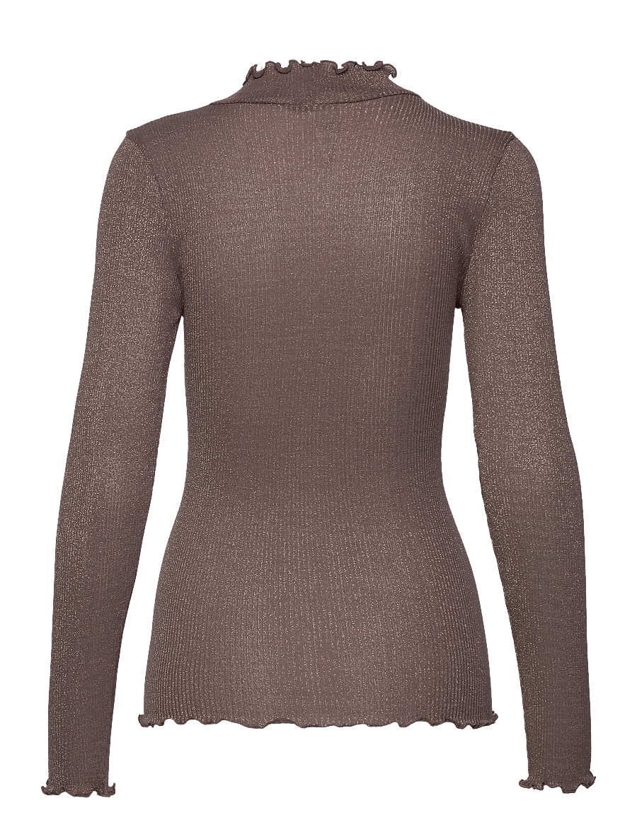 Rosemunde - RWBoston Lurex LS T-neck T-shirt - hauts à manches longues - falcon - 1