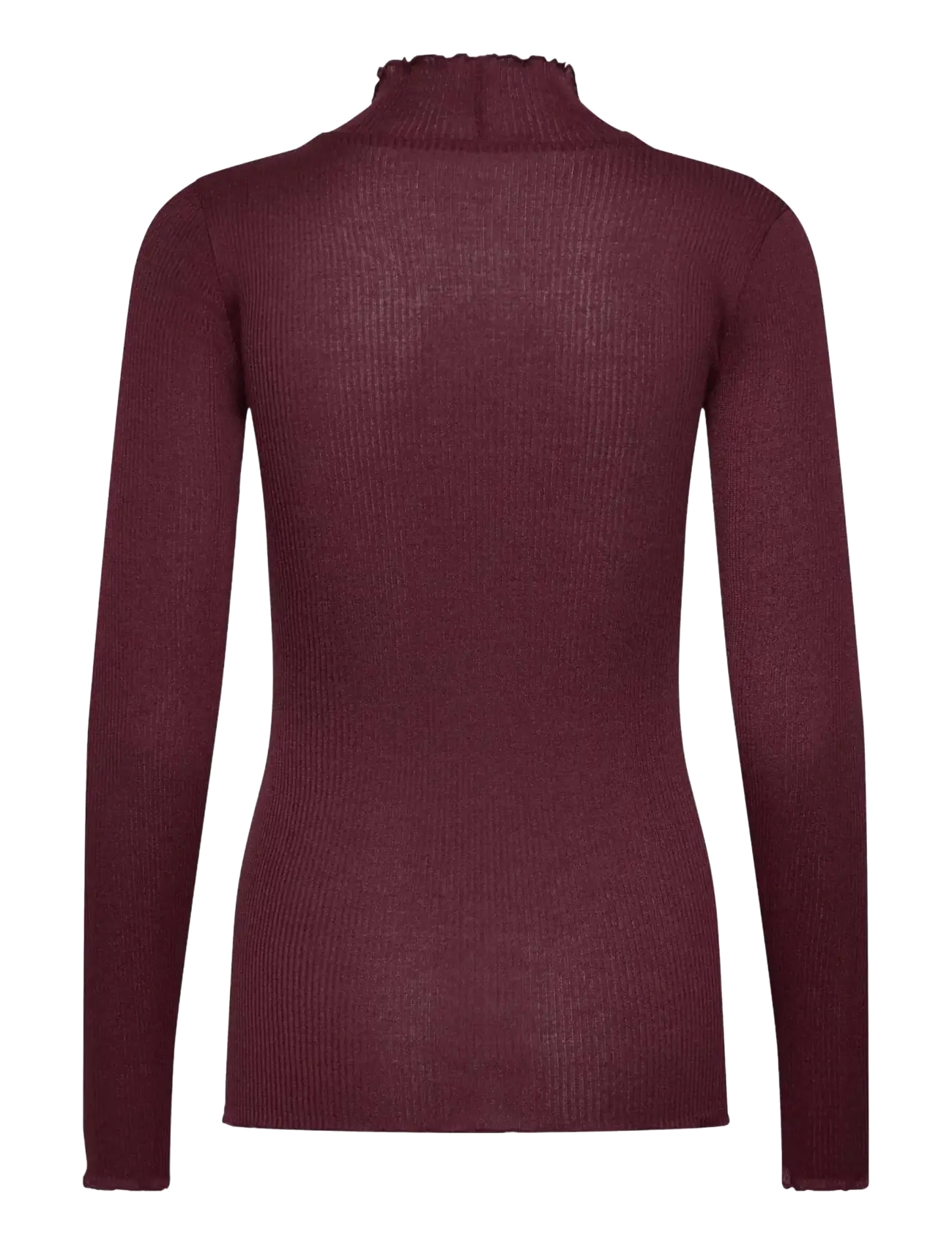 Rosemunde - RWBoston Lurex LS T-neck T-shirt - langärmlige tops - windsor wine - 1