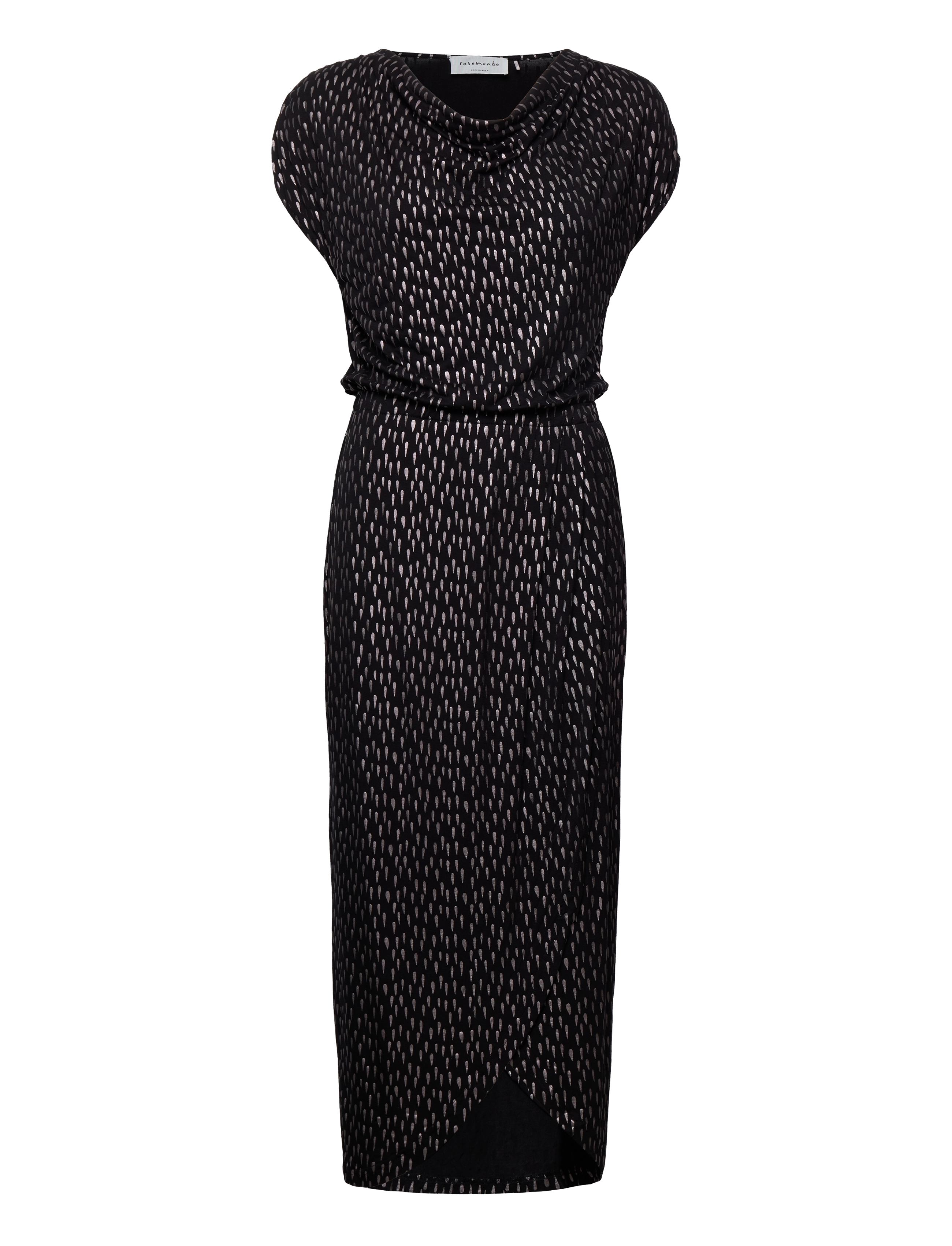 Rosemunde - Dress - black foil drop print - 0