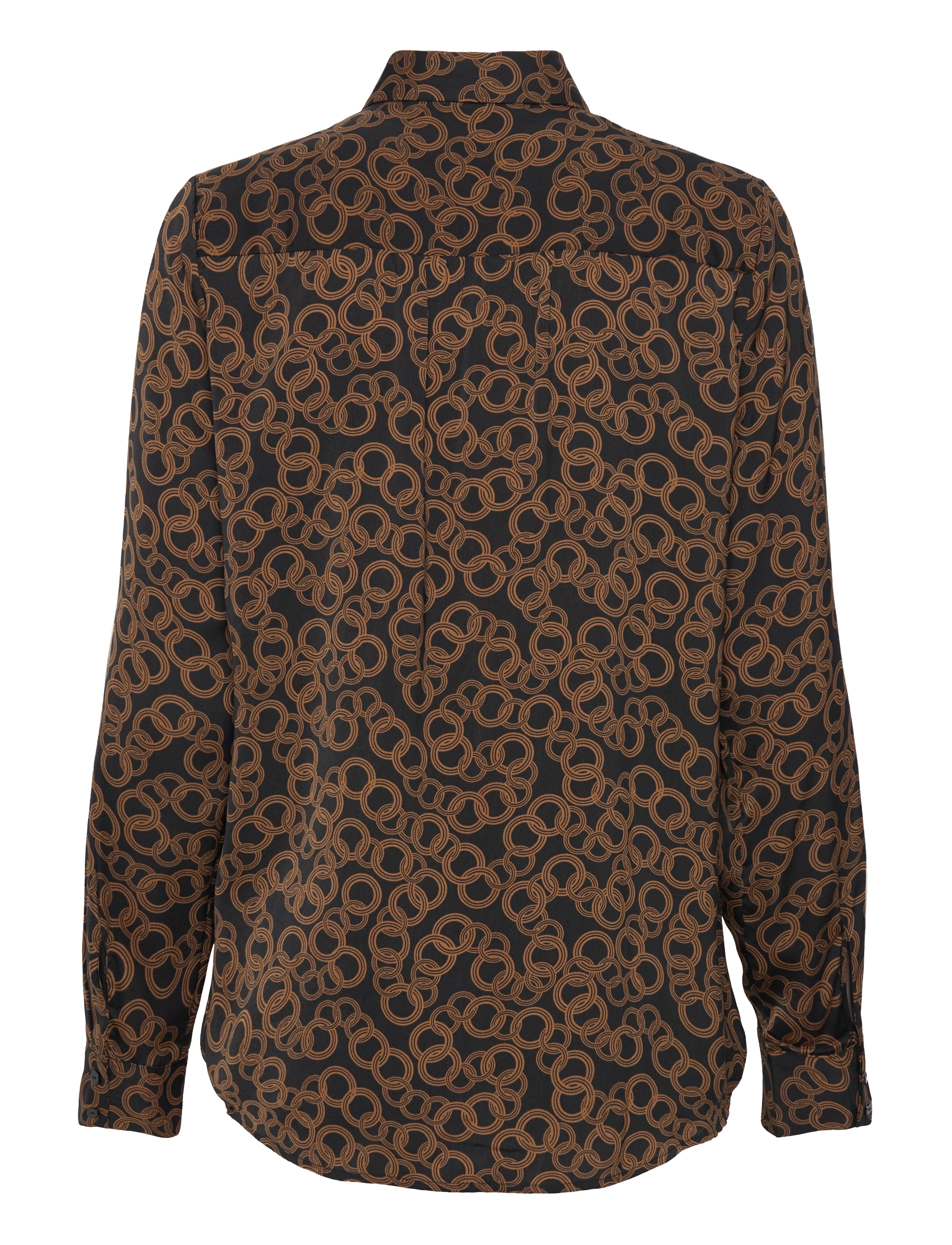 Rosemunde - Recycled polyester shirt - geometric ring print - 1