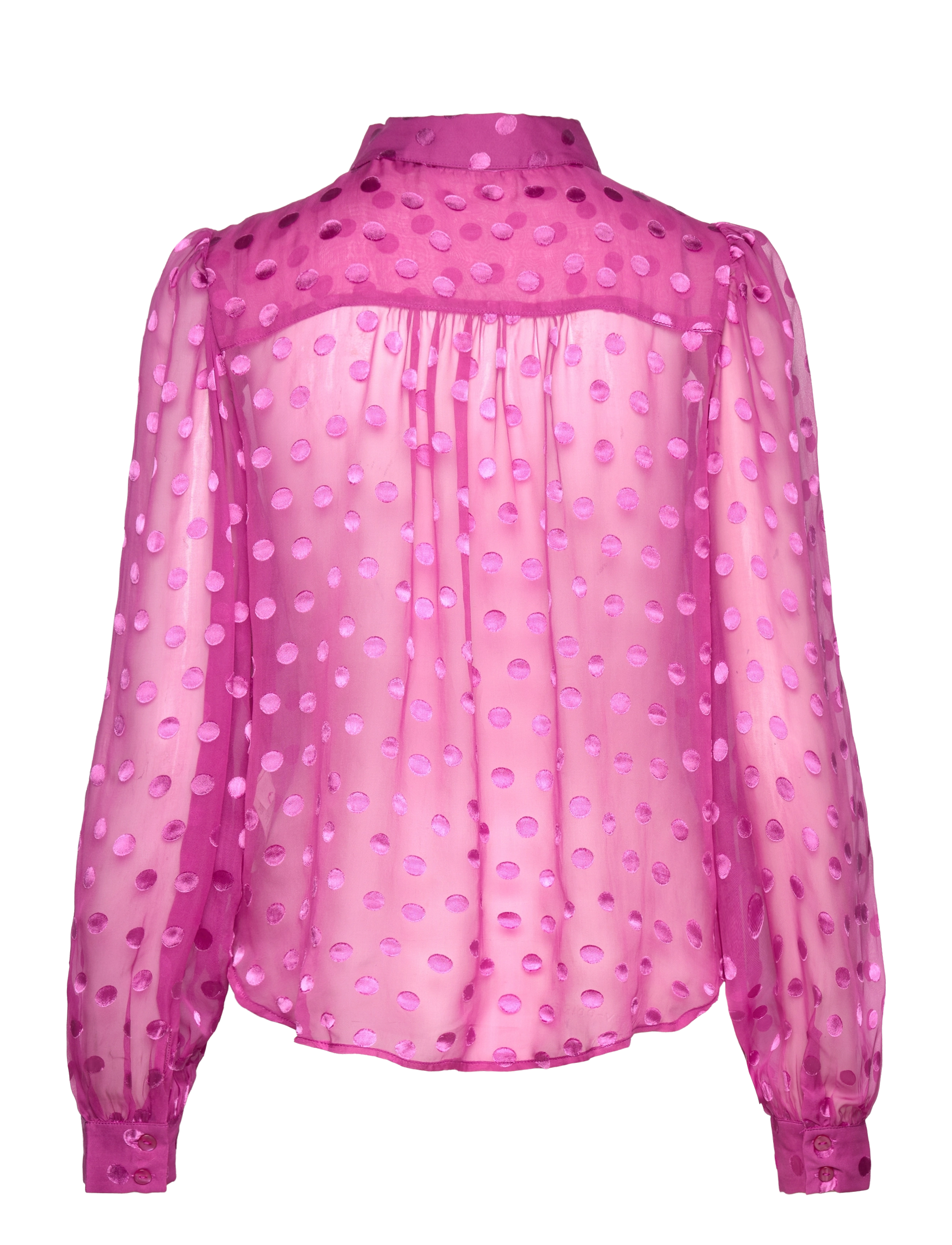 Rosemunde - Viscose silk shirt - deep fuchsia - 1