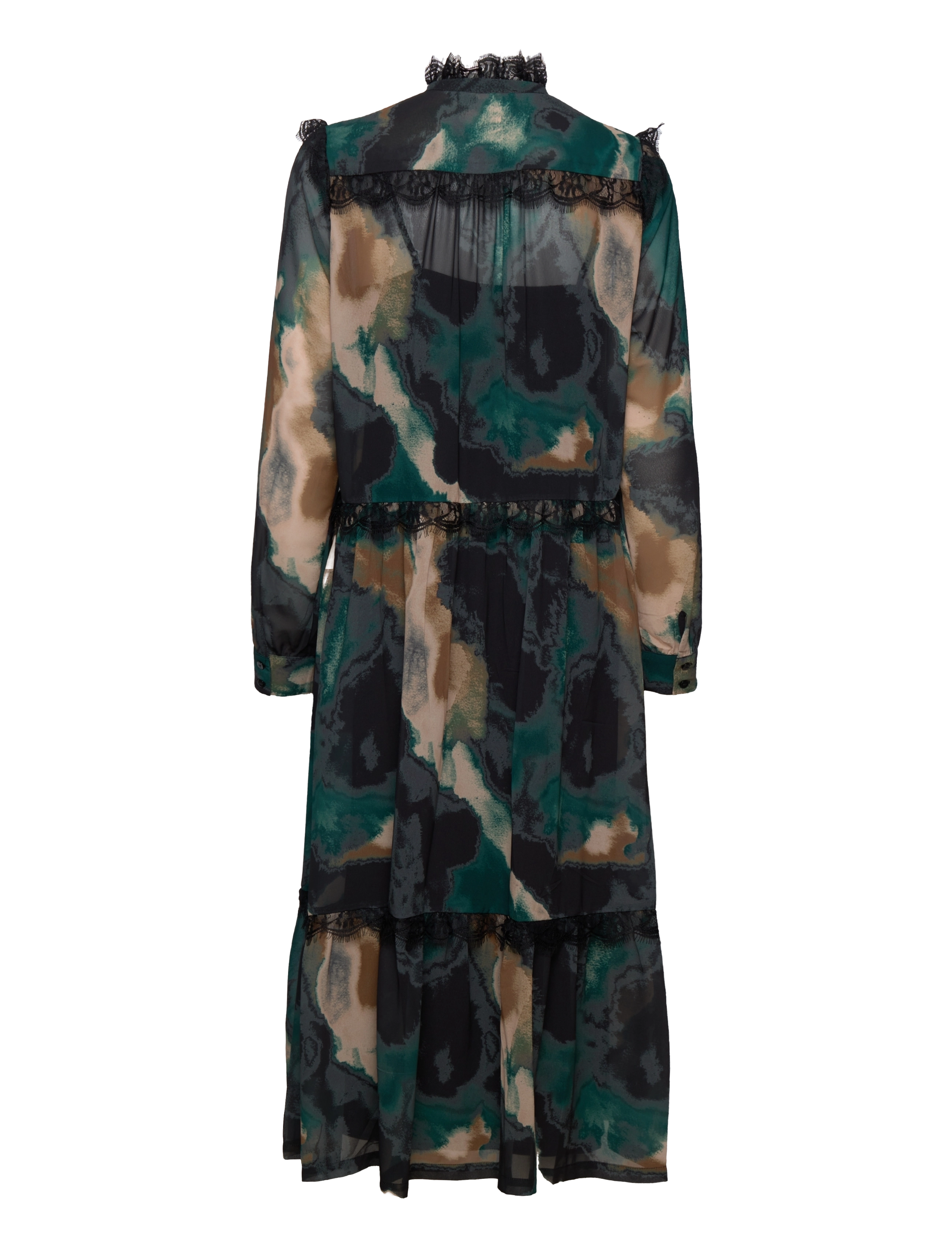 Rosemunde - Recycled polyester dress - abstract watercolor print - 2