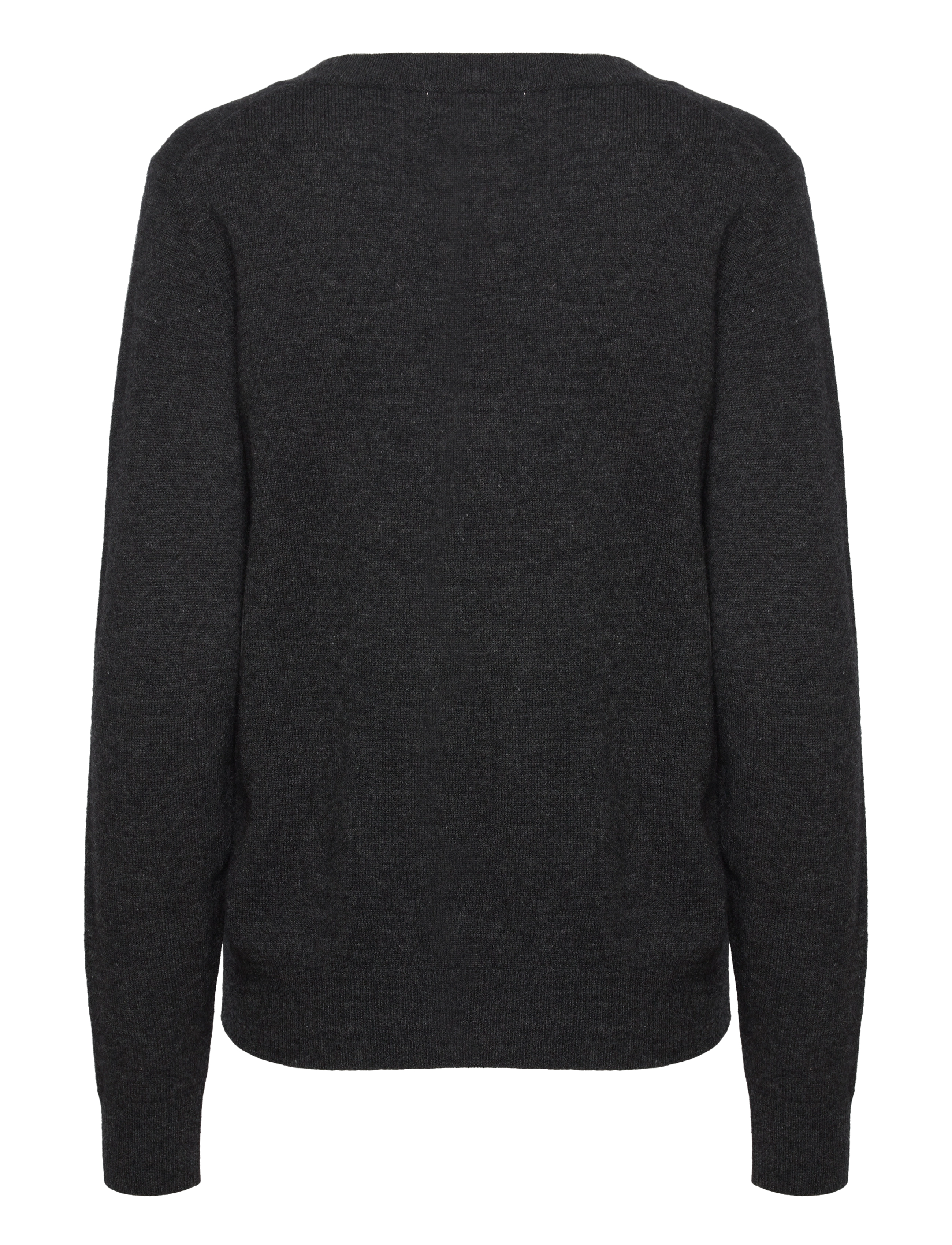 Rosemunde - Wool & cashmere pullover - dark grey melange - 1