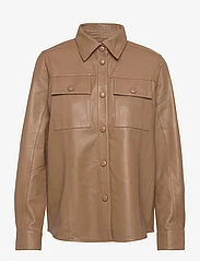 Rosemunde - Leather shirt - overhemden met lange mouwen - camel - 0