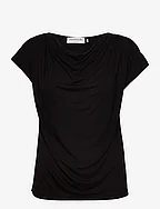 Linnen t-shirt - BLACK