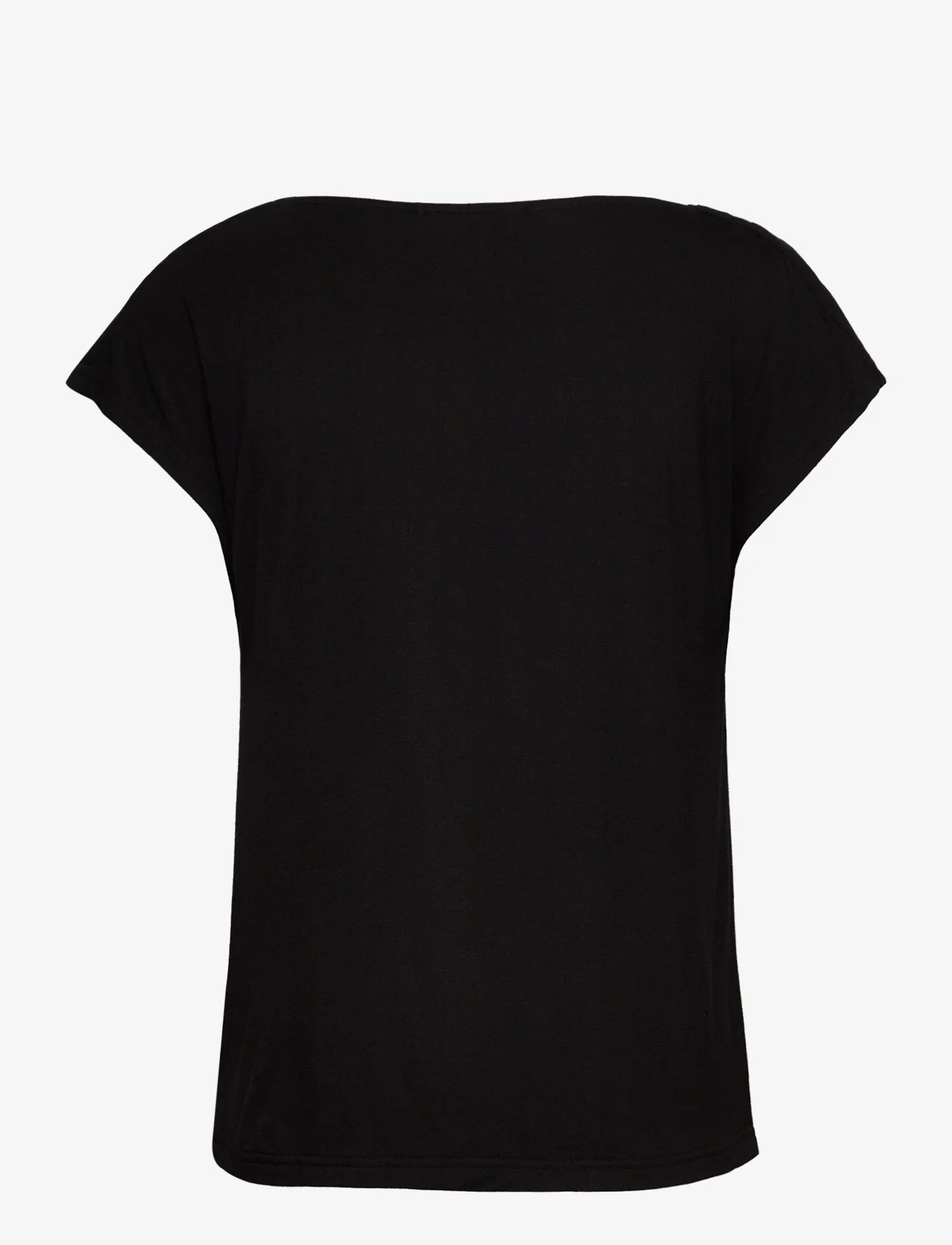 Rosemunde - Linnen t-shirt - t-shirts - black - 1