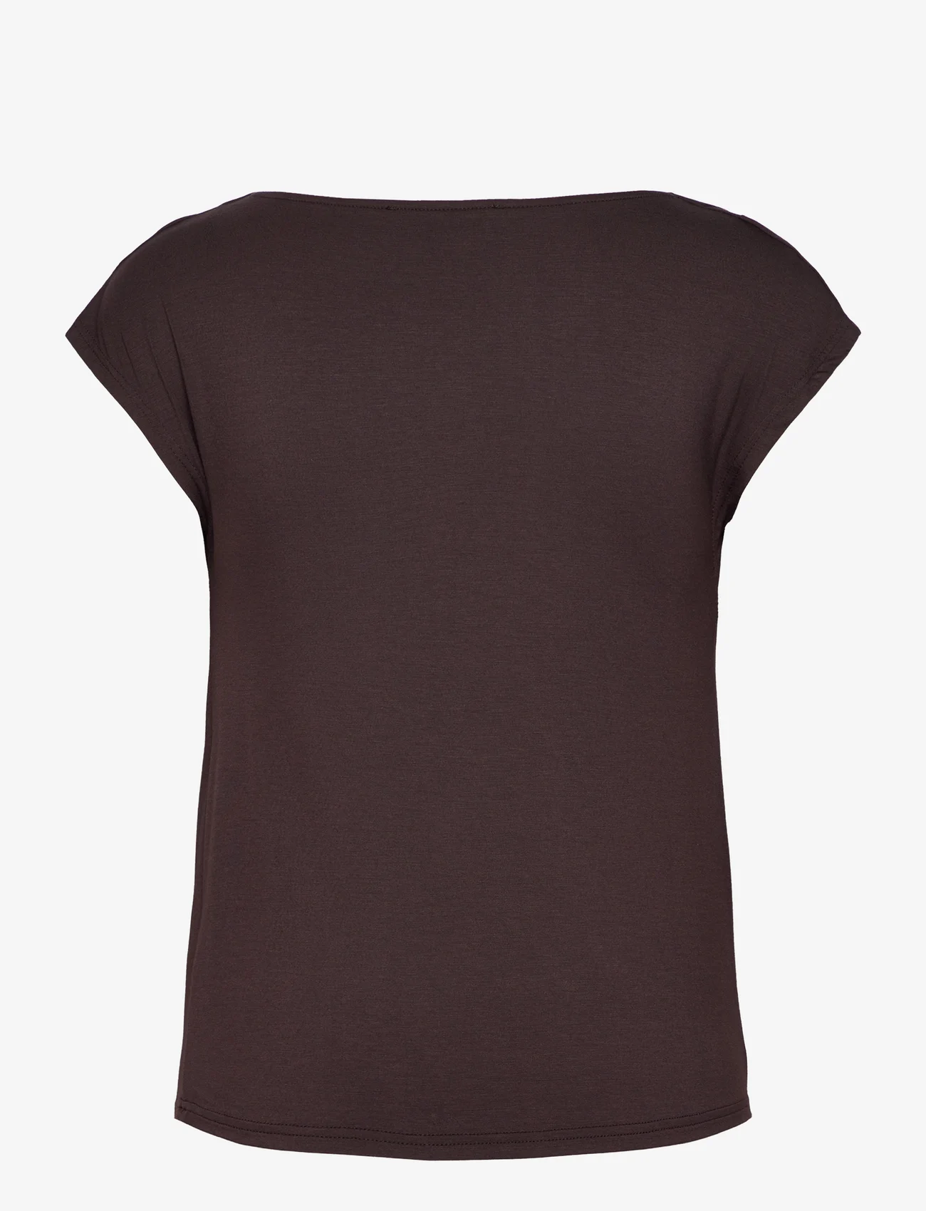 Rosemunde - Linnen t-shirt - t-paidat - black brown - 1