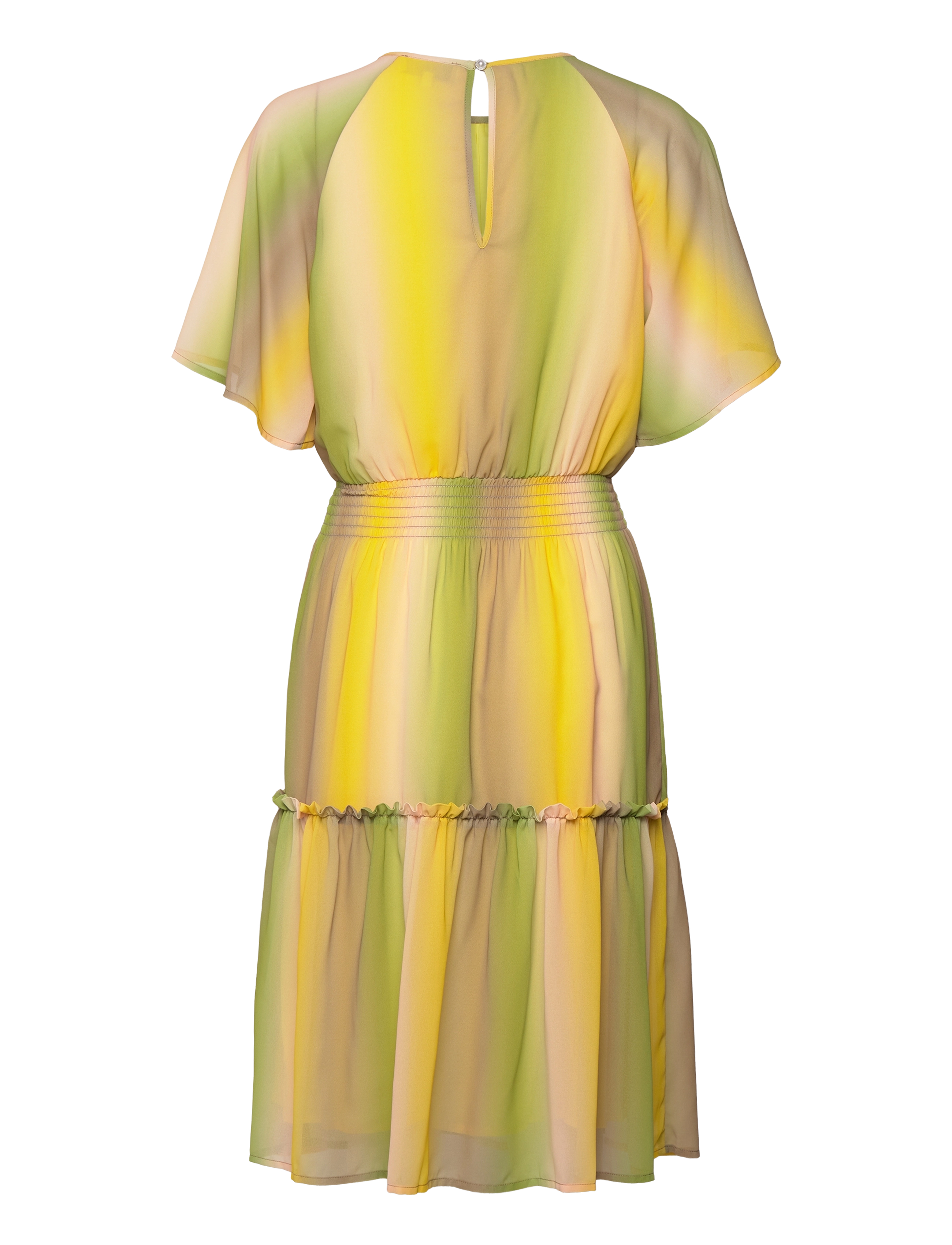 Rosemunde - Recycled polyester dress - yellow gradient print - 1