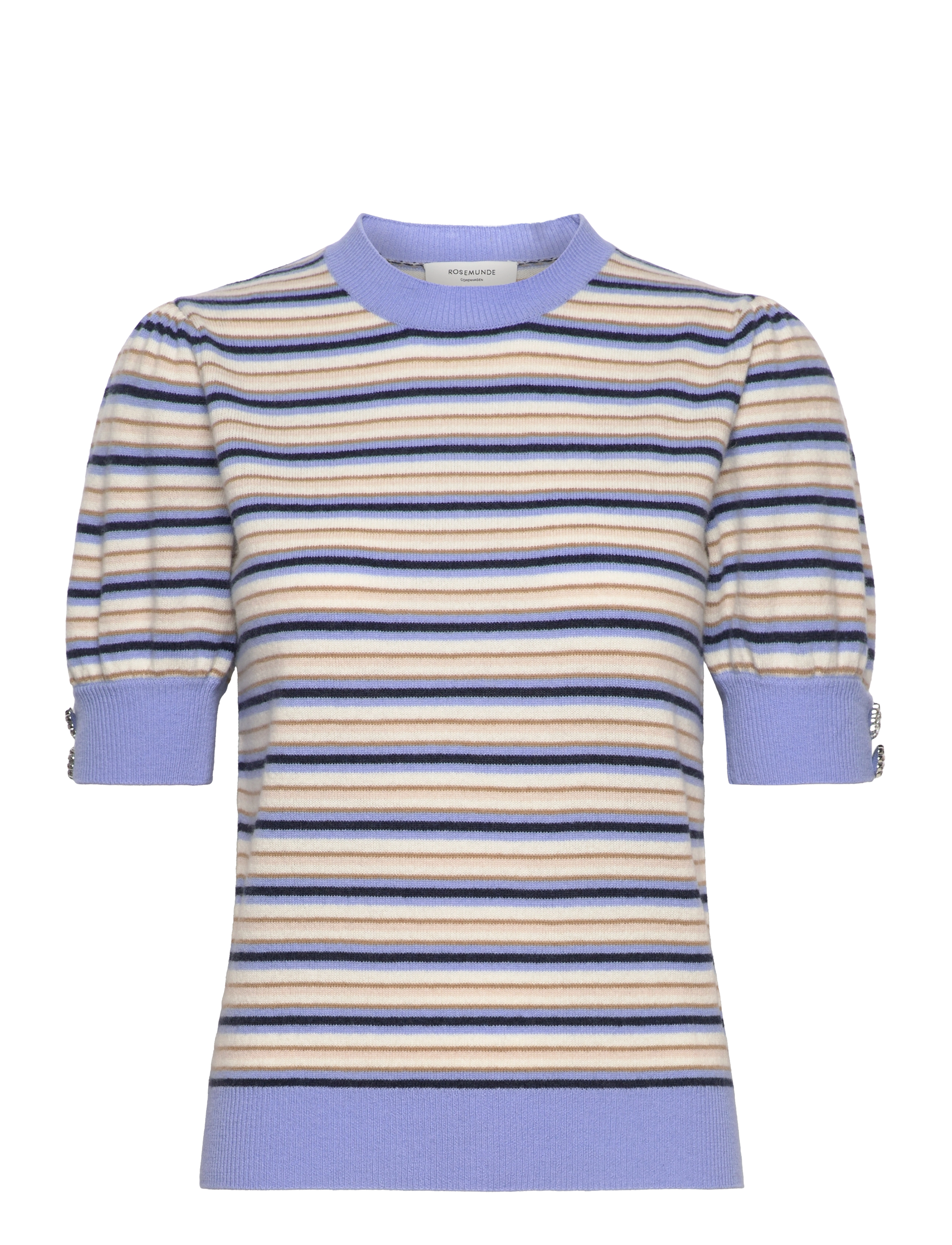 Wool & cashmere pullover - BLUE MULTI STRIPE