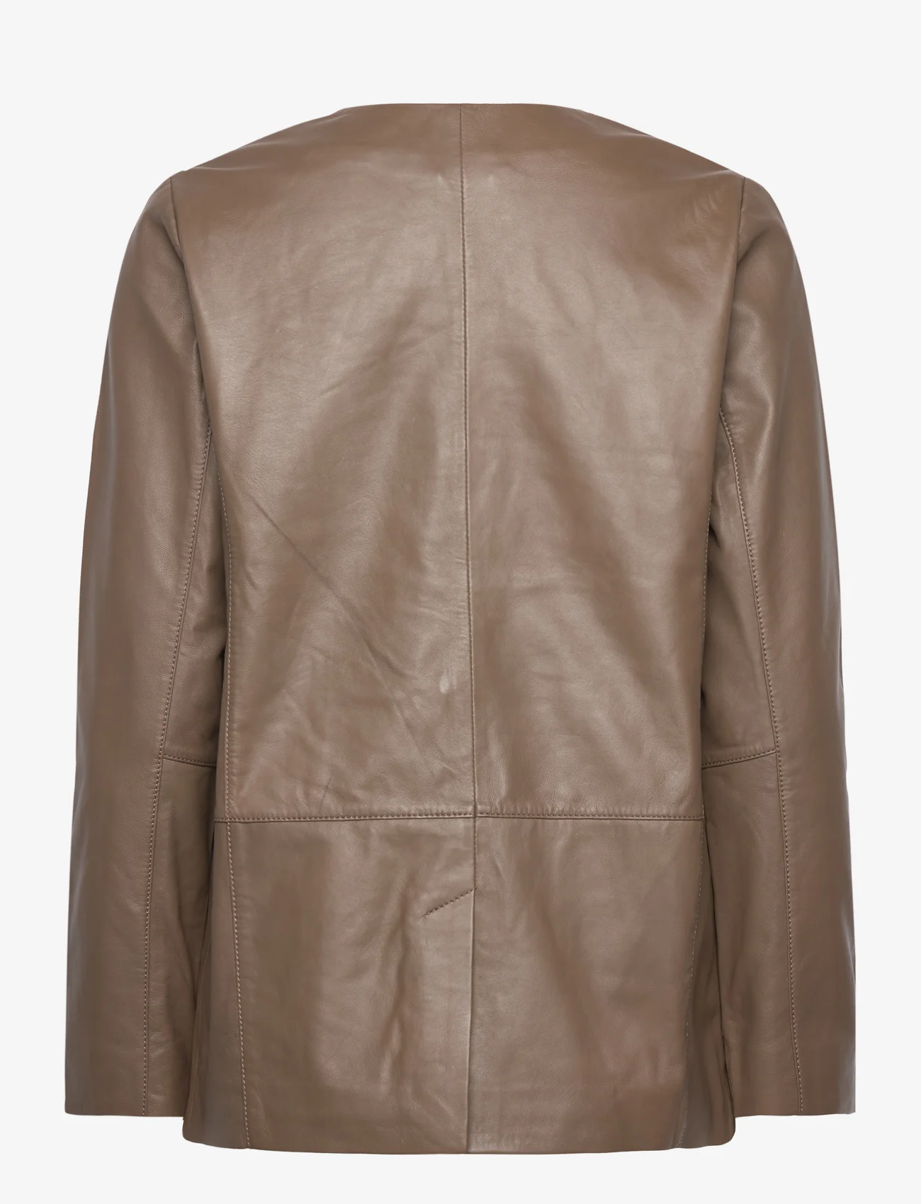 Rosemunde - Leather jacket - kevättakit - dark portobello brown - 1