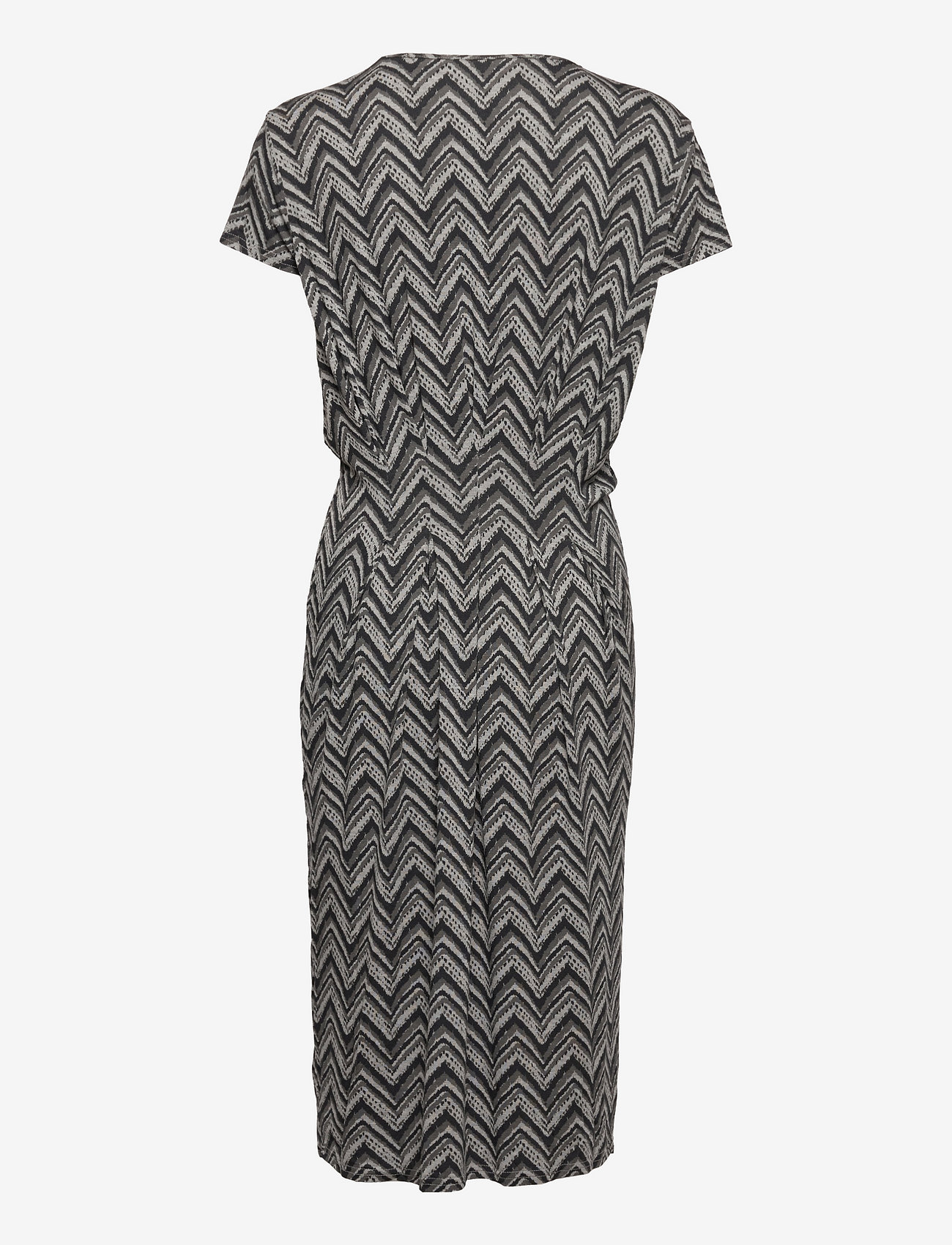 Rosemunde - Dress ss - vidutinio ilgio suknelės - grey zig zag print - 1