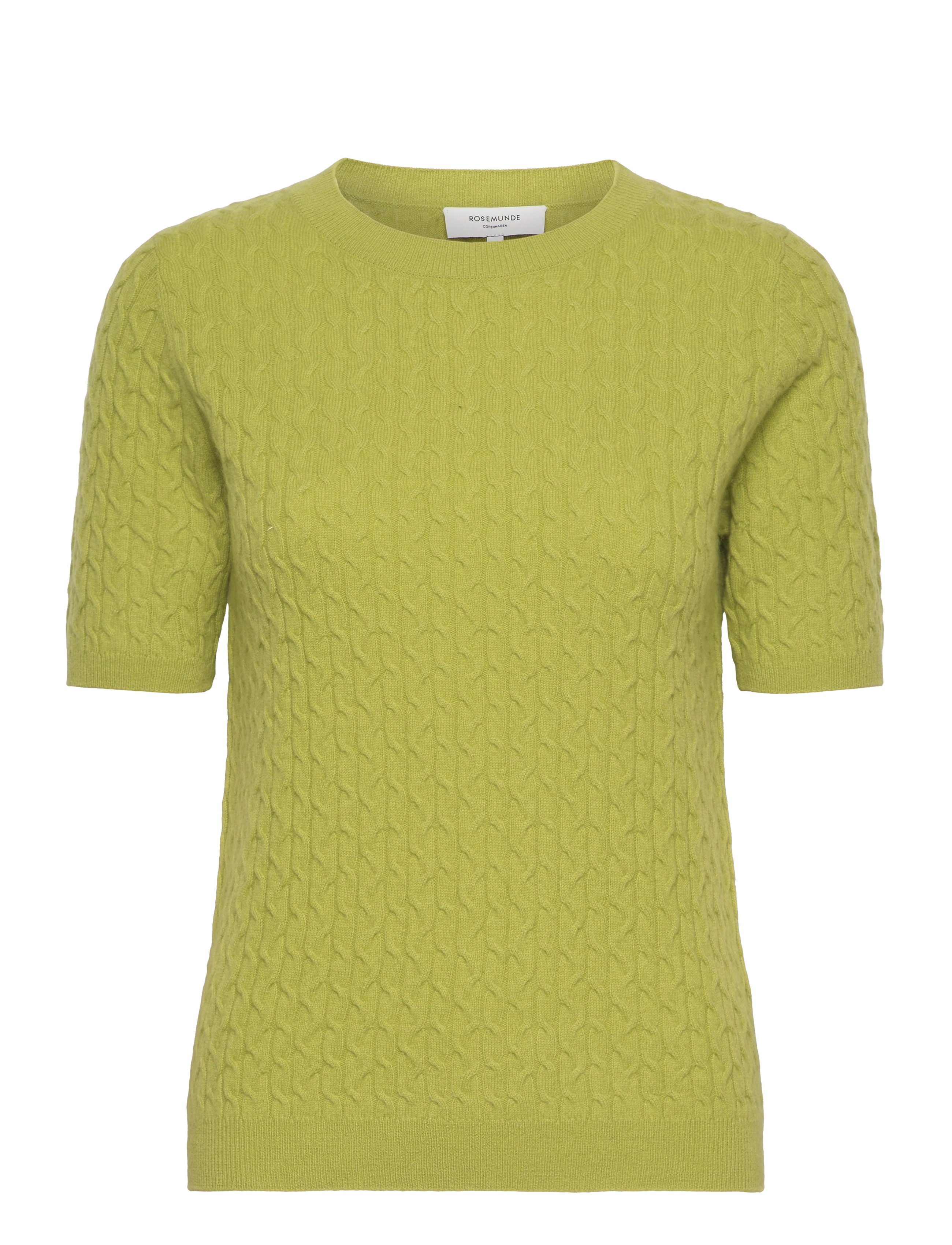 Wool & cashmere pullover ss - AVOKADO GREEN