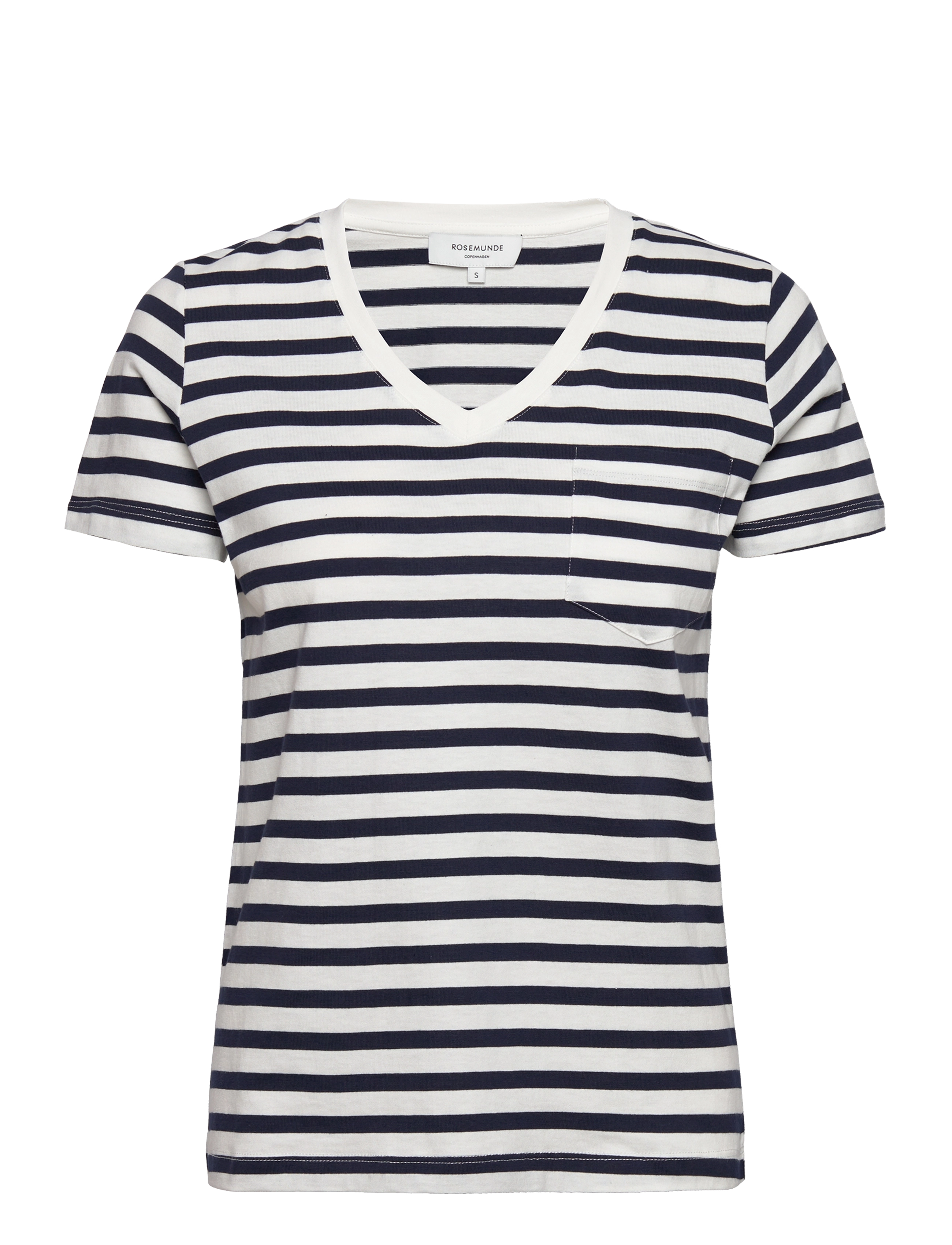 NEW WHITE W/ NAVY STRIPE PRINT