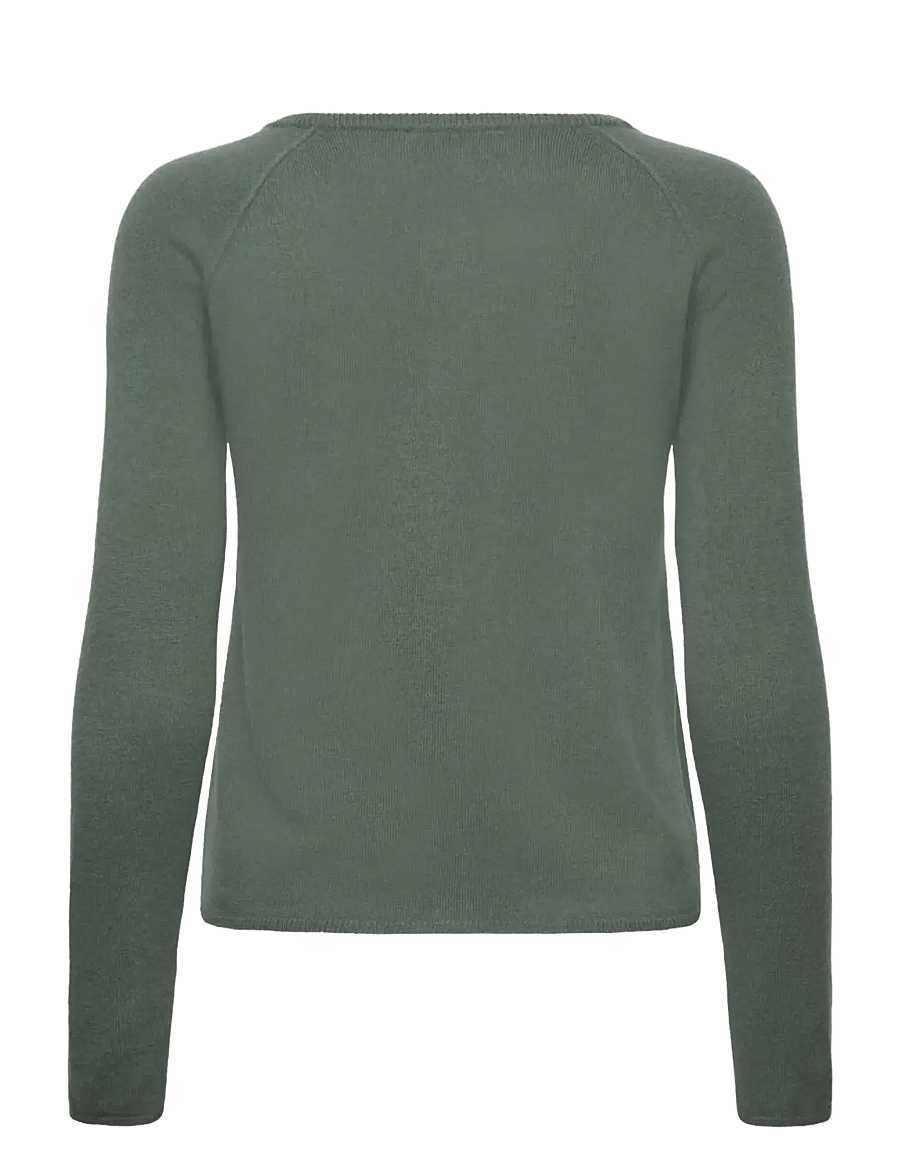 Rosemunde - RWLaica Cashmere LS O-neck Raglan Cardigan - kaschmir - balsam green - 2