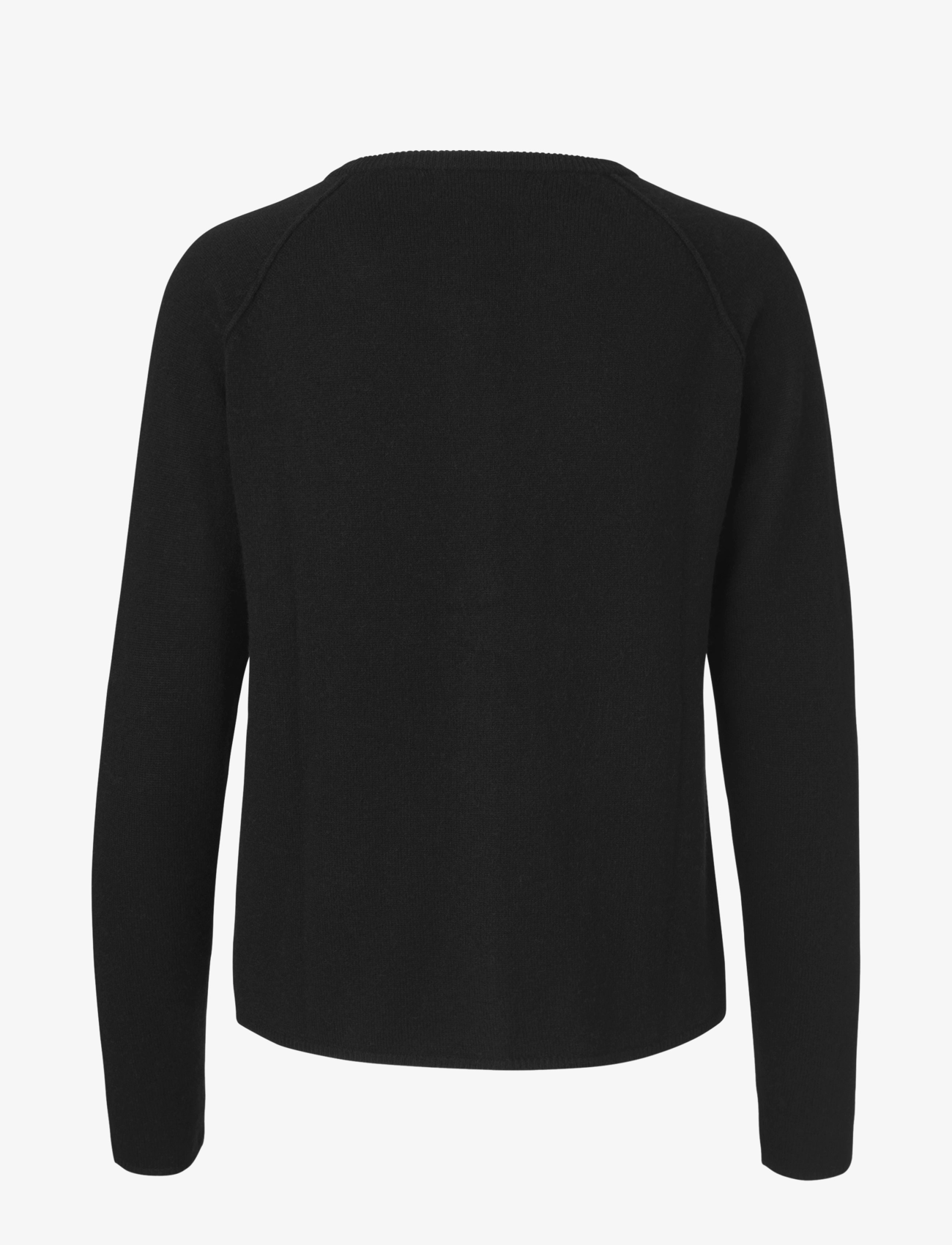 Rosemunde - RWLaica Cashmere LS O-neck Raglan Cardigan - cardigans - black - 2